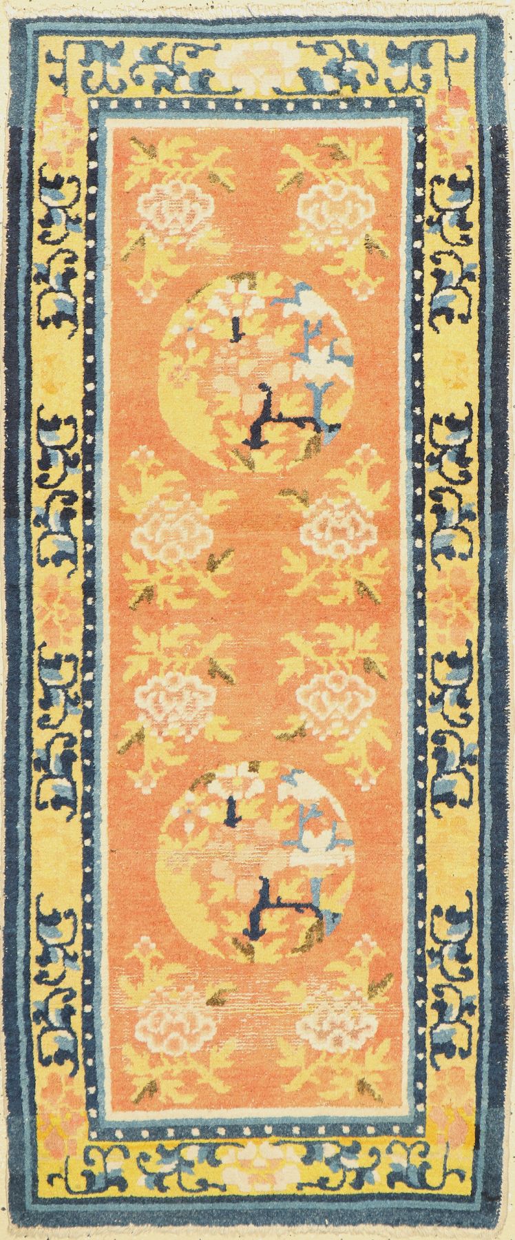 Ning-Hsia antik, China, 19. Jhd, Wolle auf Baumwolle, ca. 157 x 67 cm, EHZ: 3-4