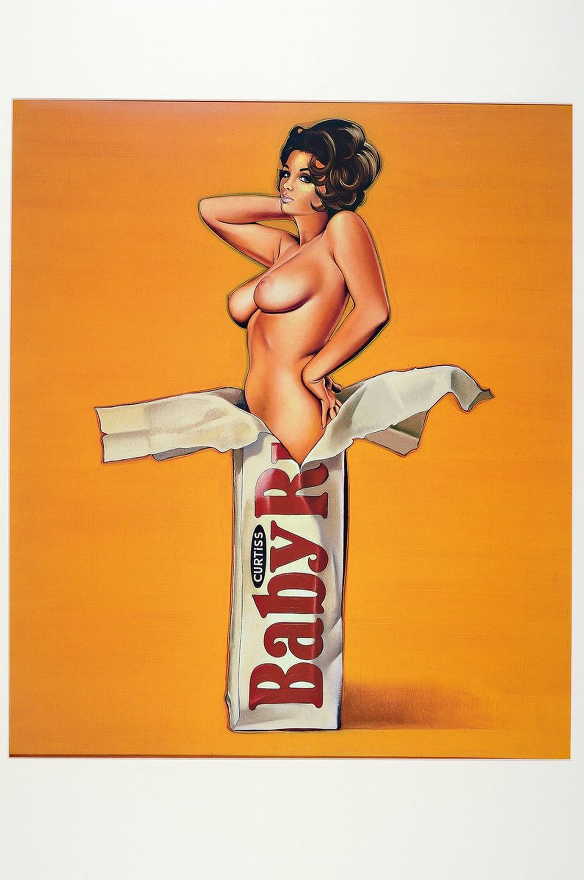 Detail k: Mel Ramos, 1935-2018, "Baby Ruth", Farboffset, Drucker/Verlag: publishing Company-Verlag 2004, PP, Motiv ca. 54x47 cm, gesamt ca. 70x50 cm