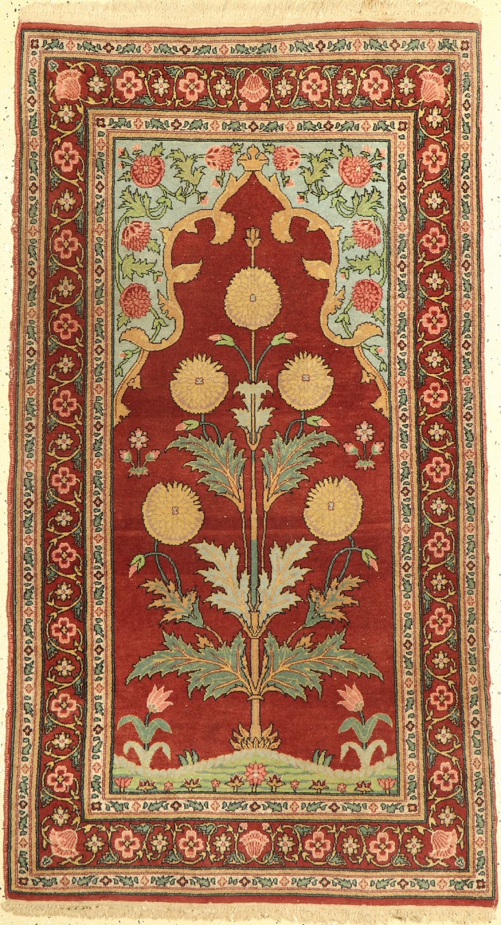 Lahor fein, Pakistan, ca. 50 Jahre, Korkwolle, ca. 163 x 90 cm, EHZ: 2-3