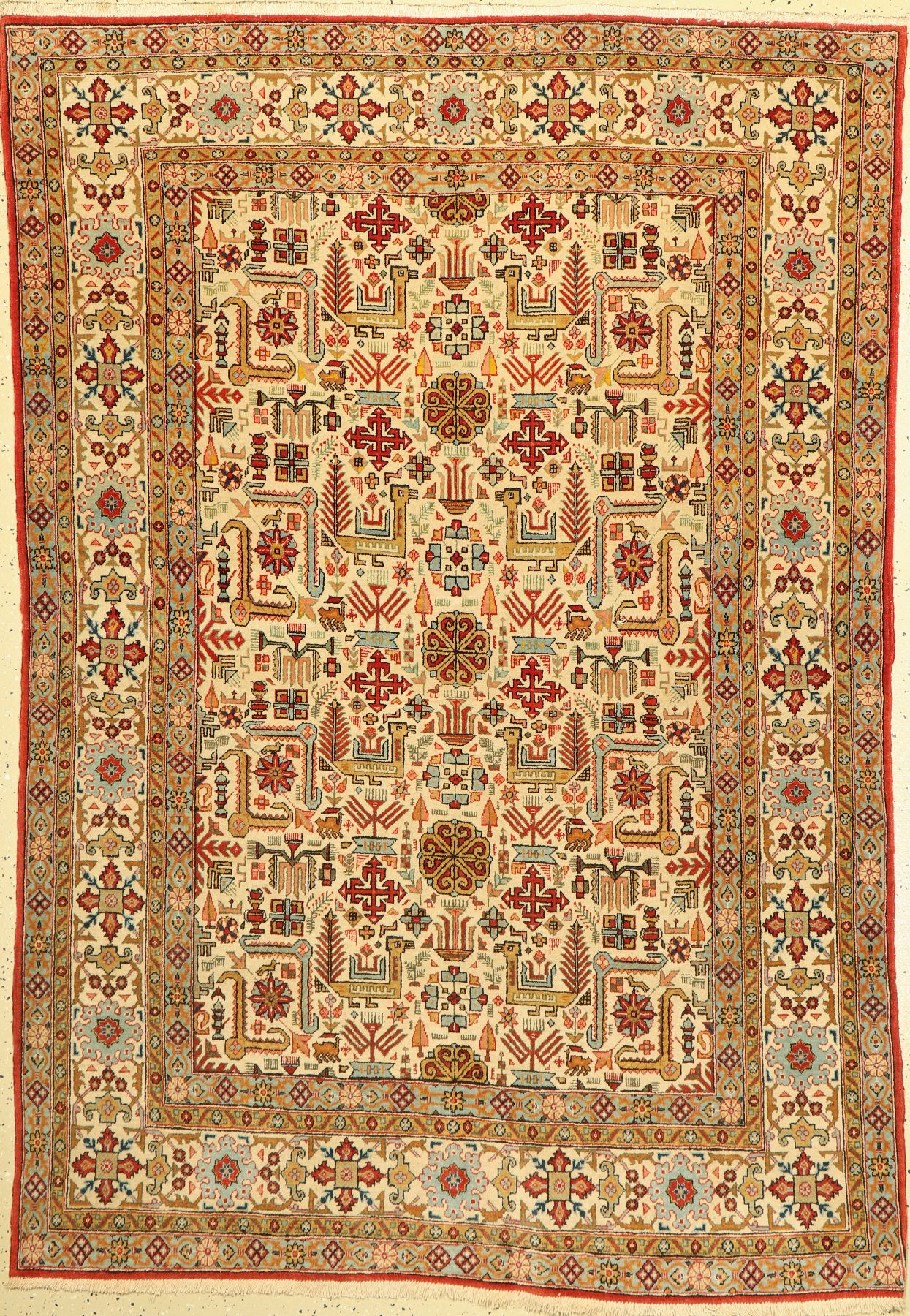 Ghom Kork, Persien, um 1950, Korkwolle, ca.200 x 135 cm, EHZ: 2-3