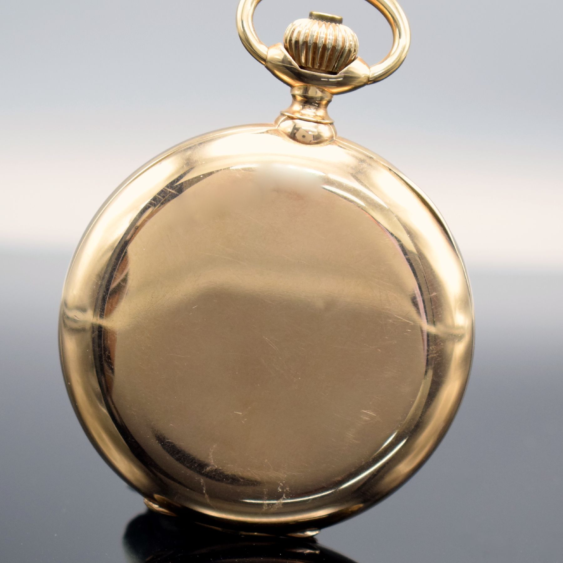 Detail c: AUDEMARS FRERES schwere Savonette mit Chronometerhemmung in RoseG 585/000, Schweiz um 1900, glattes 3-Deckel Goldgeh. dell., Cuvette m. ...