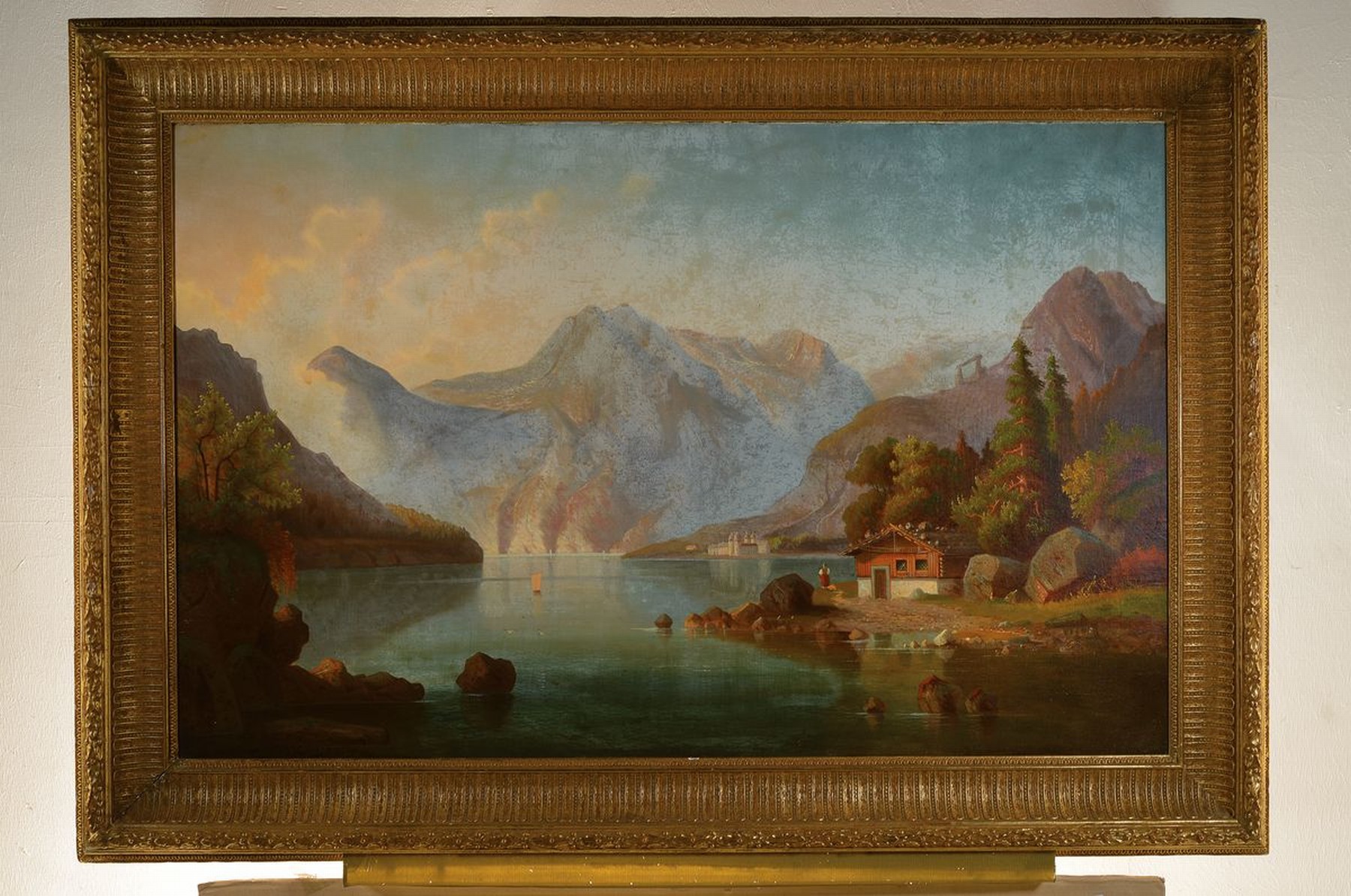 Detail k: Julius Lange, 1817 Darmstadt-1978 München, Maler der Düsseldorfer Schule und Schüler von Johann Wilhelm Schirmer, ab 1850 in München ansässig ...