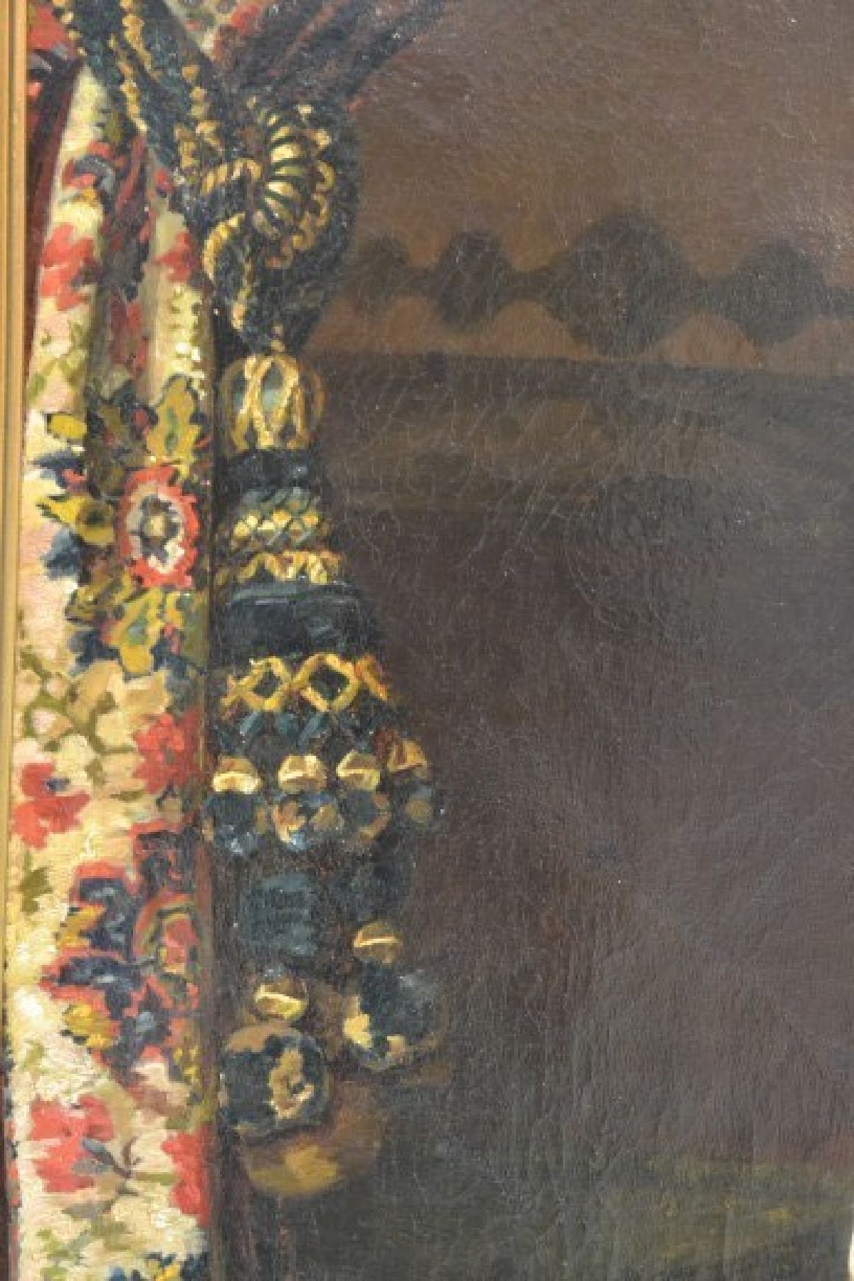 Detail e: Helene Peschel, geb. 1859 Jüterbog, Berliner Bildnismalerin, Schülerin von Streckfuß und J. Lulvès, hier: Ganzporträt eines Mädchen, an einen ...