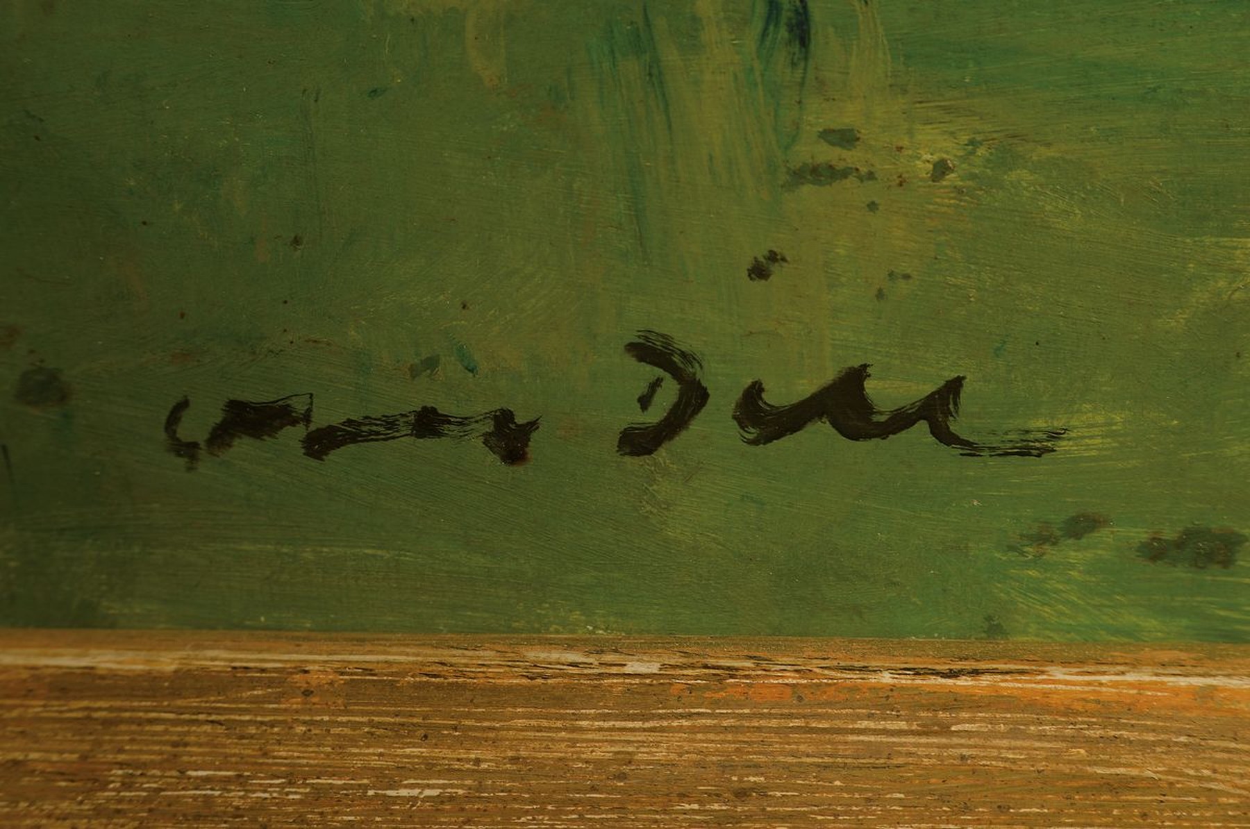 Detail a: Otto Dill, 1884 Neustadt a.d. Weinstraße-1957 Bad Dürkheim, "Sattelplatz", so rückseitig auf altem Etikett betitelt und dat. 1929-30, ...