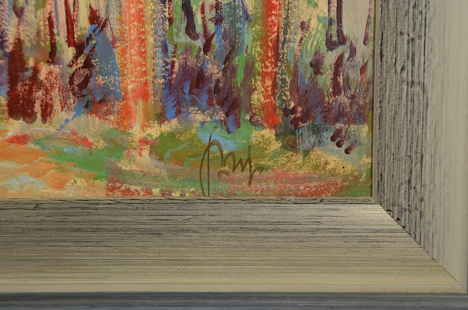 Detail a: Karl Graf, 1902-1986 Speyer, Forst an der Weinstraße, Öl/Malkarton, rechts unten signiert, rückseitig betitelt und dat. 1961, ca. 68x85cm, R. ca. ...