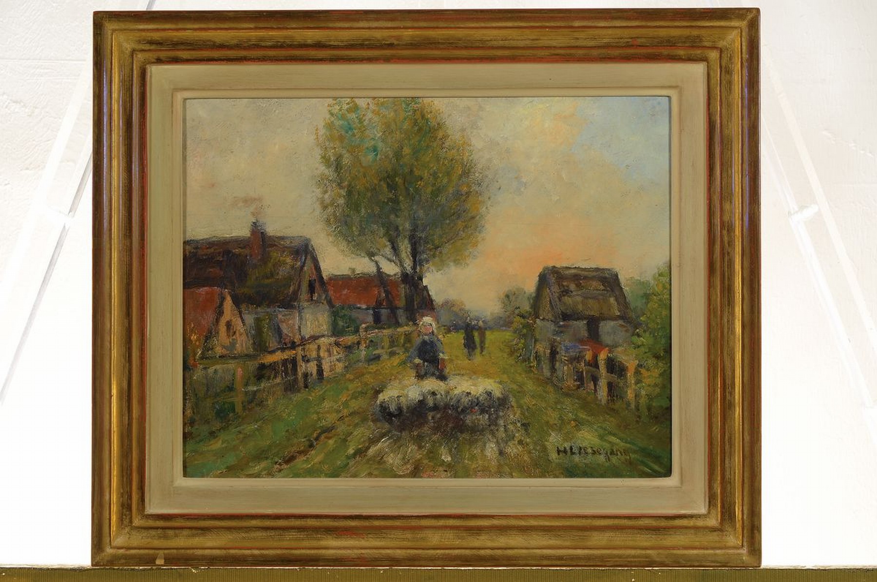 Detail k: Helmuth Liesegang, 1858 Duisburg - 1945, Studium an der Düsseldorfer Akademie, Weiterbildung in Paris, Mitglied der Künstlervereinigung Malkasten, ...