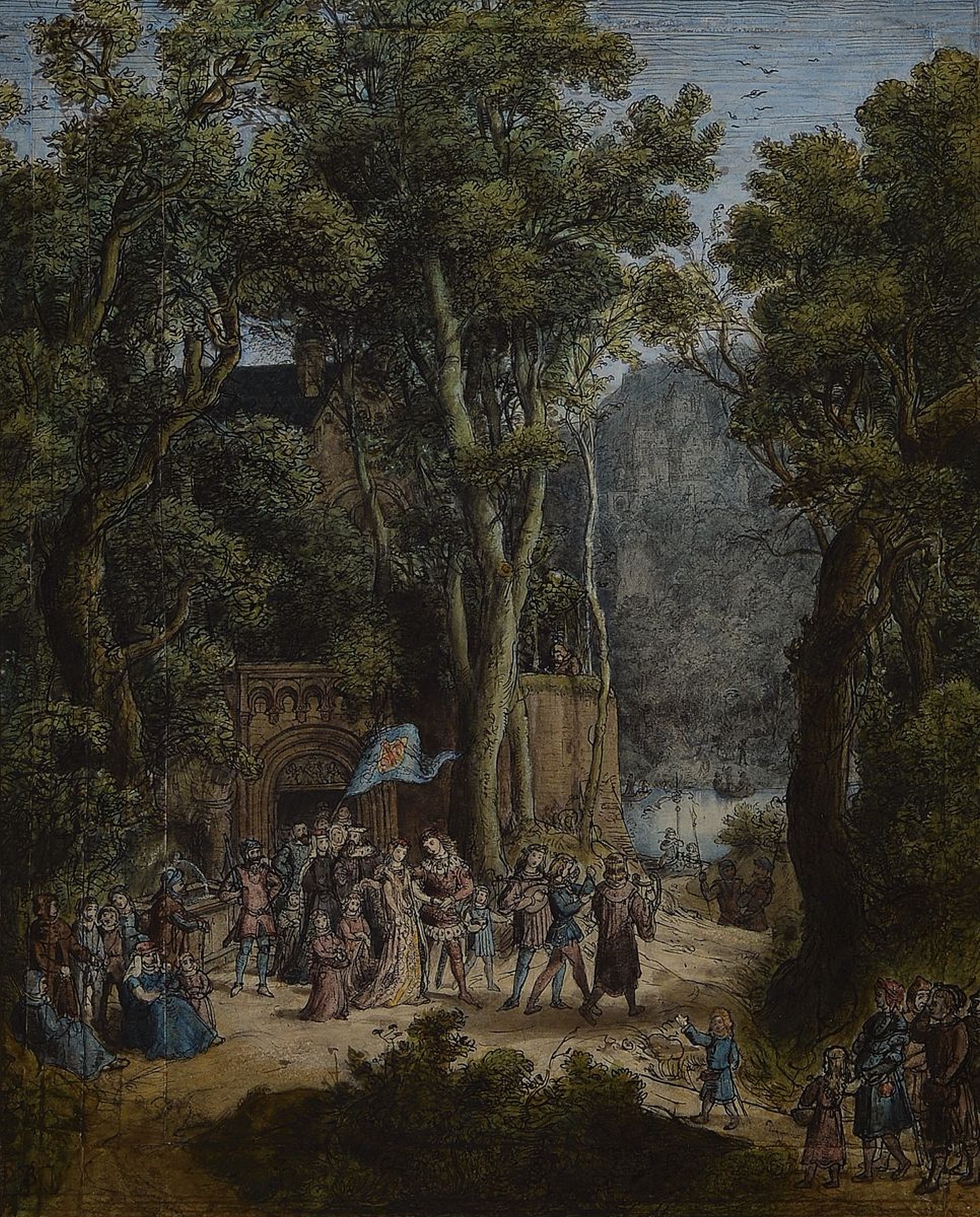 Peter Becker, 1828 Frankfurt a.M.-1904 Soest , Schüler am Städelschen Kunstinstitut, romantisiert in seinen Arbeiten den "deutschen" Wald ...