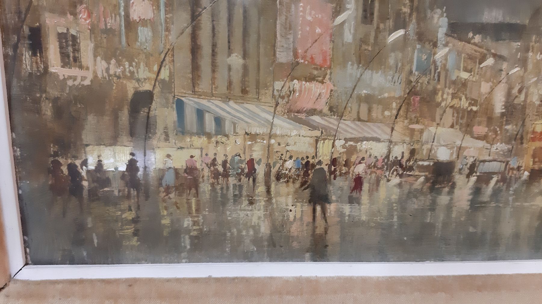 Detail d: Peter-Götz Pallmann, 1908 Berlin - 1966 ebenda, autodidaktische Ausbildung, vornehmlich Berliner Stadtansichten im Stilgefüge des deutschen ...