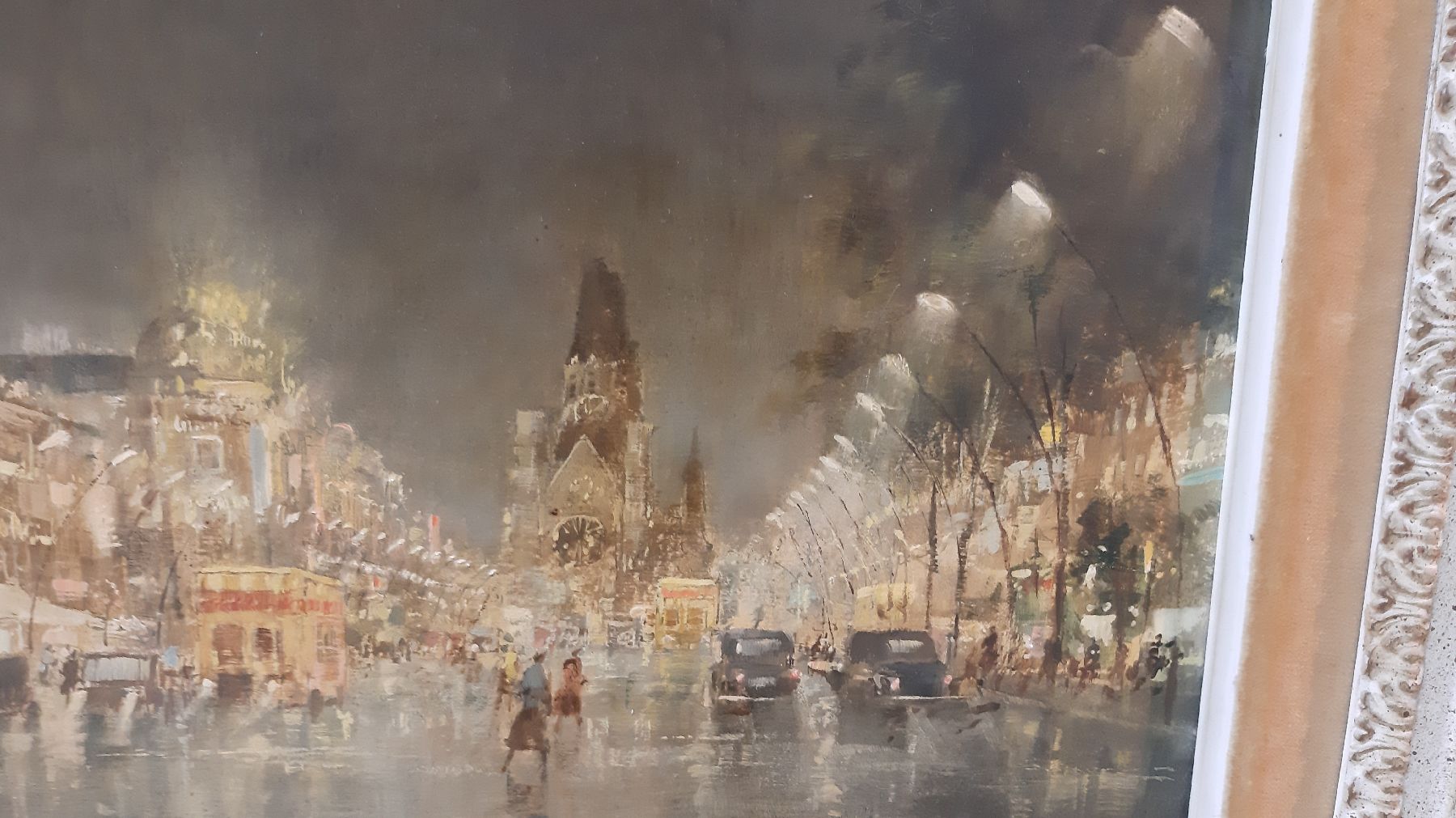 Detail f: Peter-Götz Pallmann, 1908 Berlin - 1966 ebenda, autodidaktische Ausbildung, vornehmlich Berliner Stadtansichten im Stilgefüge des deutschen ...