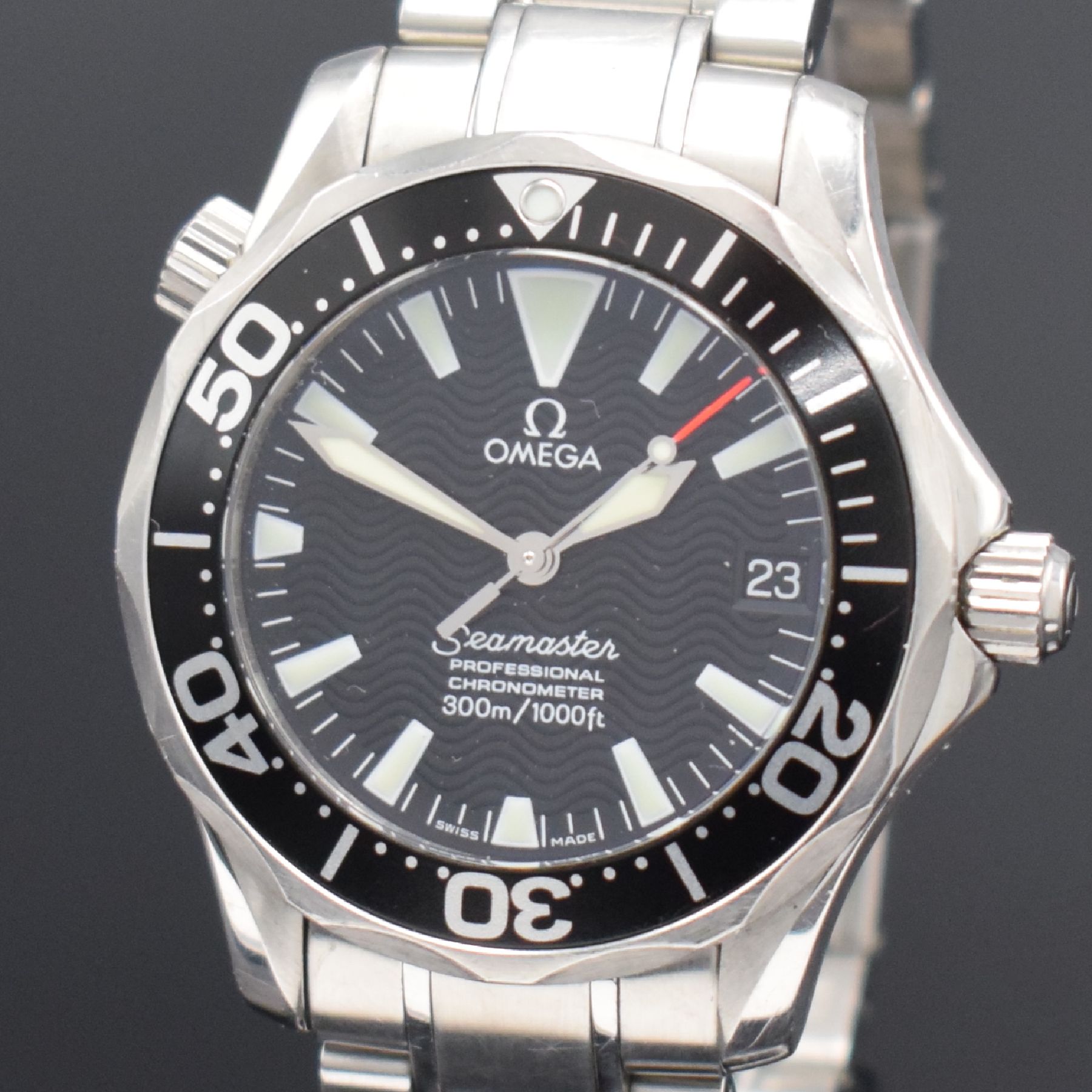 Detail a: OMEGA Seamaster Professional Chronometer Armbanduhr Referenz 168.1641, Schweiz um 2005, Automatik, verschr. Edelstahlgeh., ab Herst. 300m wasserd., ...