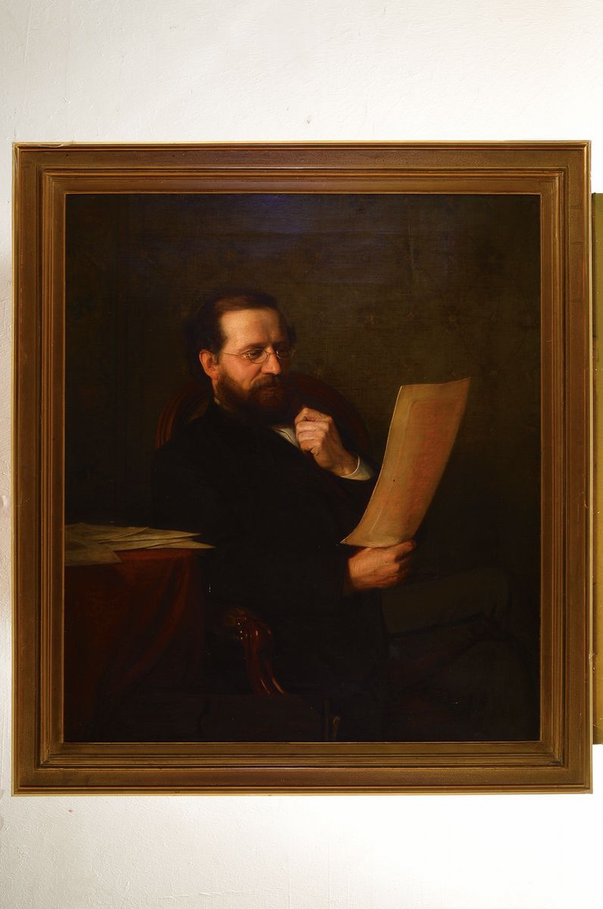 Detail k: Karl Bertling, 1835 Dahlinghausen - 1918 Wachau, Studium an der Akademie Düsseldorf, Schüler von E.J.F. Bendemann, v.a. christliche Sujets und ...