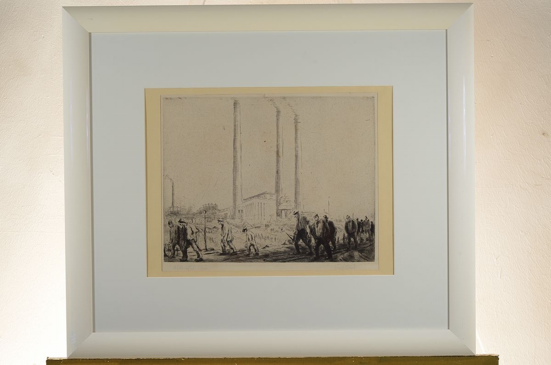 Detail k: Hermann Kupferschmid, 1885 Waldshut-1975 Achern, Studium an der Akademie Karlsruhe bei Schurth, Conz und Ritter, bekannt als Industriemaler, hier: ...