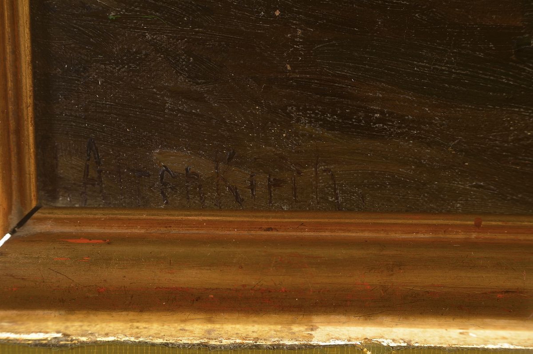 Detail a: Otto Altenkirch, 1875 Ziesar - 1945 Siebenlehn, Lehre zum Dekorationsmaler, Studium an den Akademien Berlin und Dresden bei Eugen Bracht, Paul ...