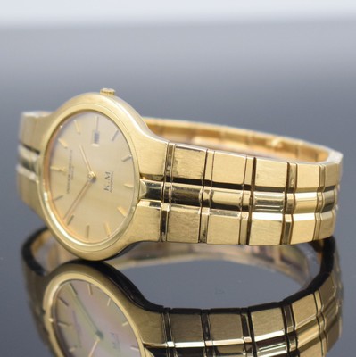 26328385b - VACHERON & CONSTANTIN Phidias 18k yellow gold ladies wristwatch reference 48010/1 PB, self winding, bracelet with butterfly buckle, gilded dial with applied hour-indices, gilded hands, date, calibre 1130/1, diameter approx. 33 mm, length approx. 19 cm, condition 2-3