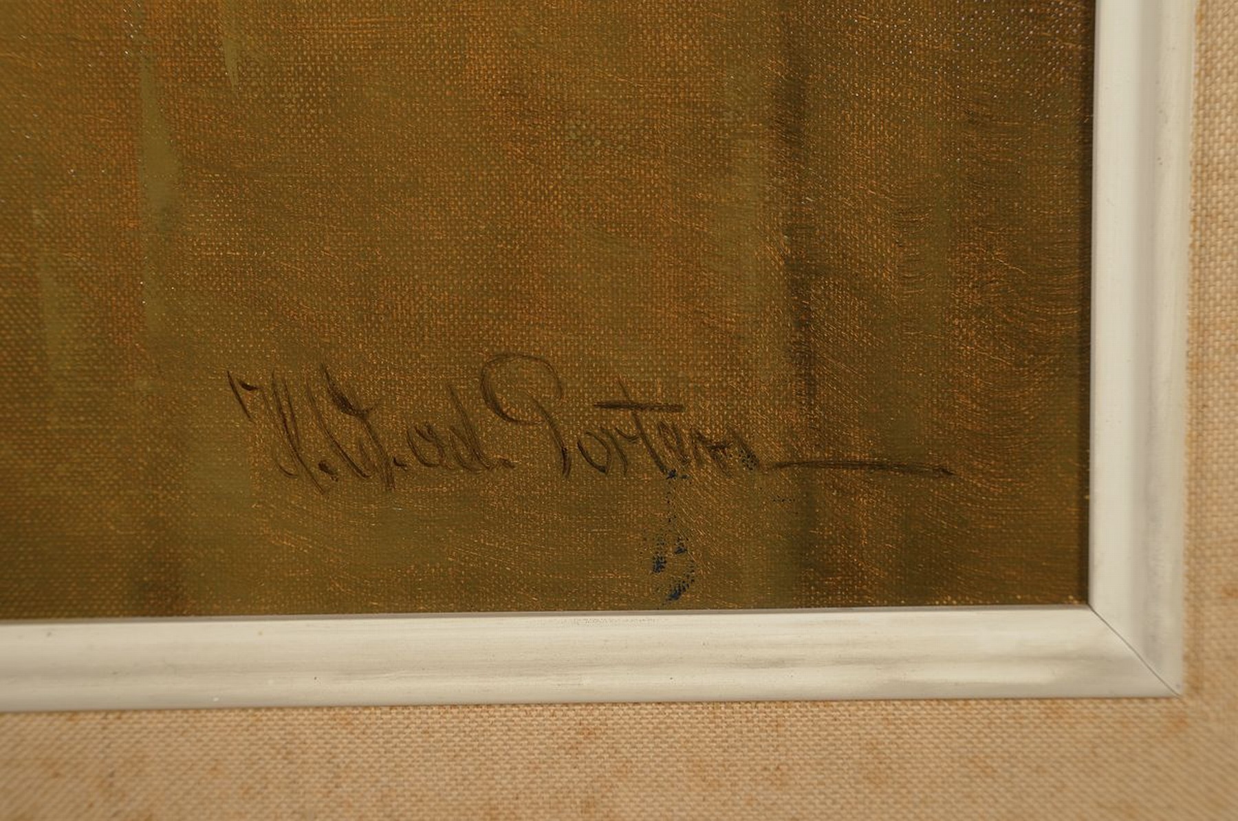 Detail a: Heinz Werner van der Porten, geb. 1930 Düsseldorf, Pferdeporträt, Öl/Lwd, rechts unten signiert, ca. 60x50cm, R. ca. 76x66cm