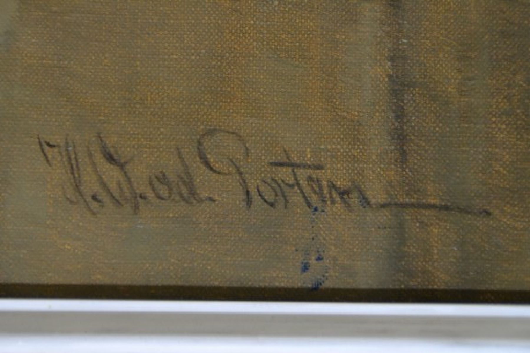 Detail b: Heinz Werner van der Porten, geb. 1930 Düsseldorf, Pferdeporträt, Öl/Lwd, rechts unten signiert, ca. 60x50cm, R. ca. 76x66cm