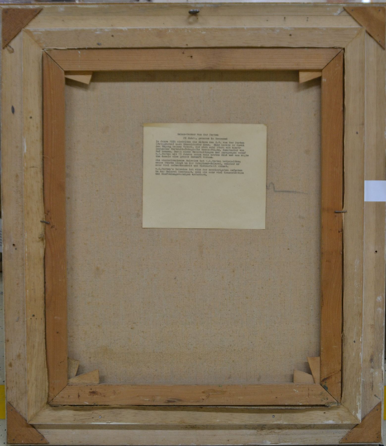 Detail c: Heinz Werner van der Porten, geb. 1930 Düsseldorf, Pferdeporträt, Öl/Lwd, rechts unten signiert, ca. 60x50cm, R. ca. 76x66cm