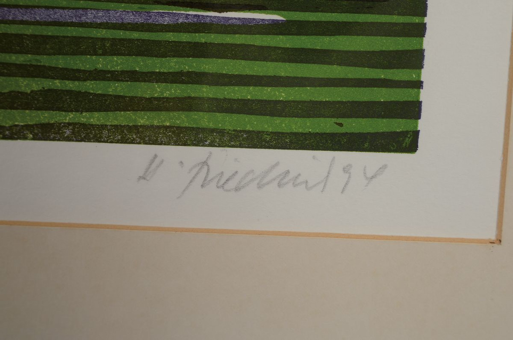 Detail b: Heinz Friedrich, 1924-2018, Konvolut aus 2 Farbholzschnitten, je sign., betitelt, num. 96, unter Glas, je ca. 70x81 cm