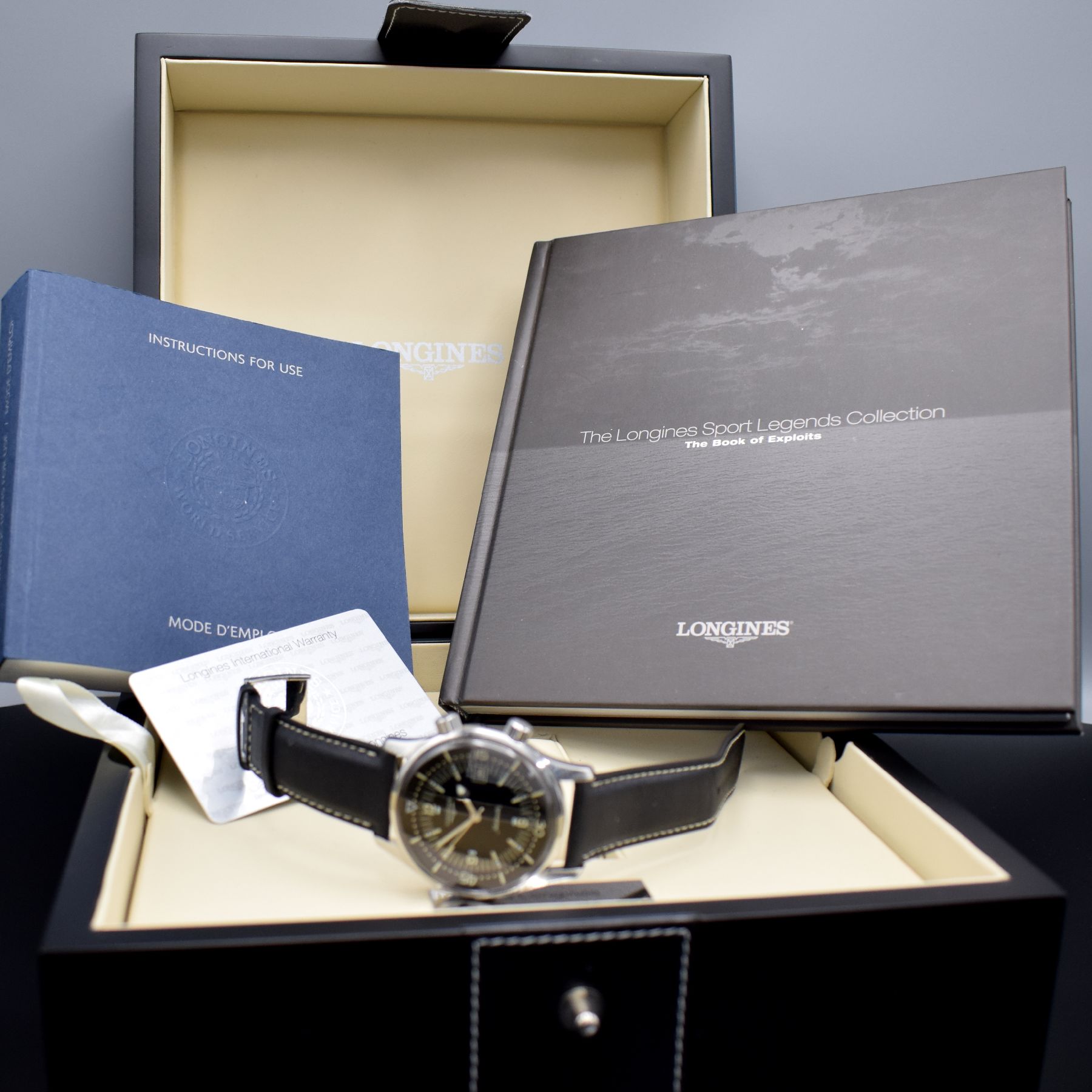 Detail h: LONGINES Legend Diver Watch Herrenarmbanduhr Referenz L3.674.4, Schweiz um 2009, Automatik, verschr. Edelstahlgeh., Boden m. Tauchersymbolik, orig. ...