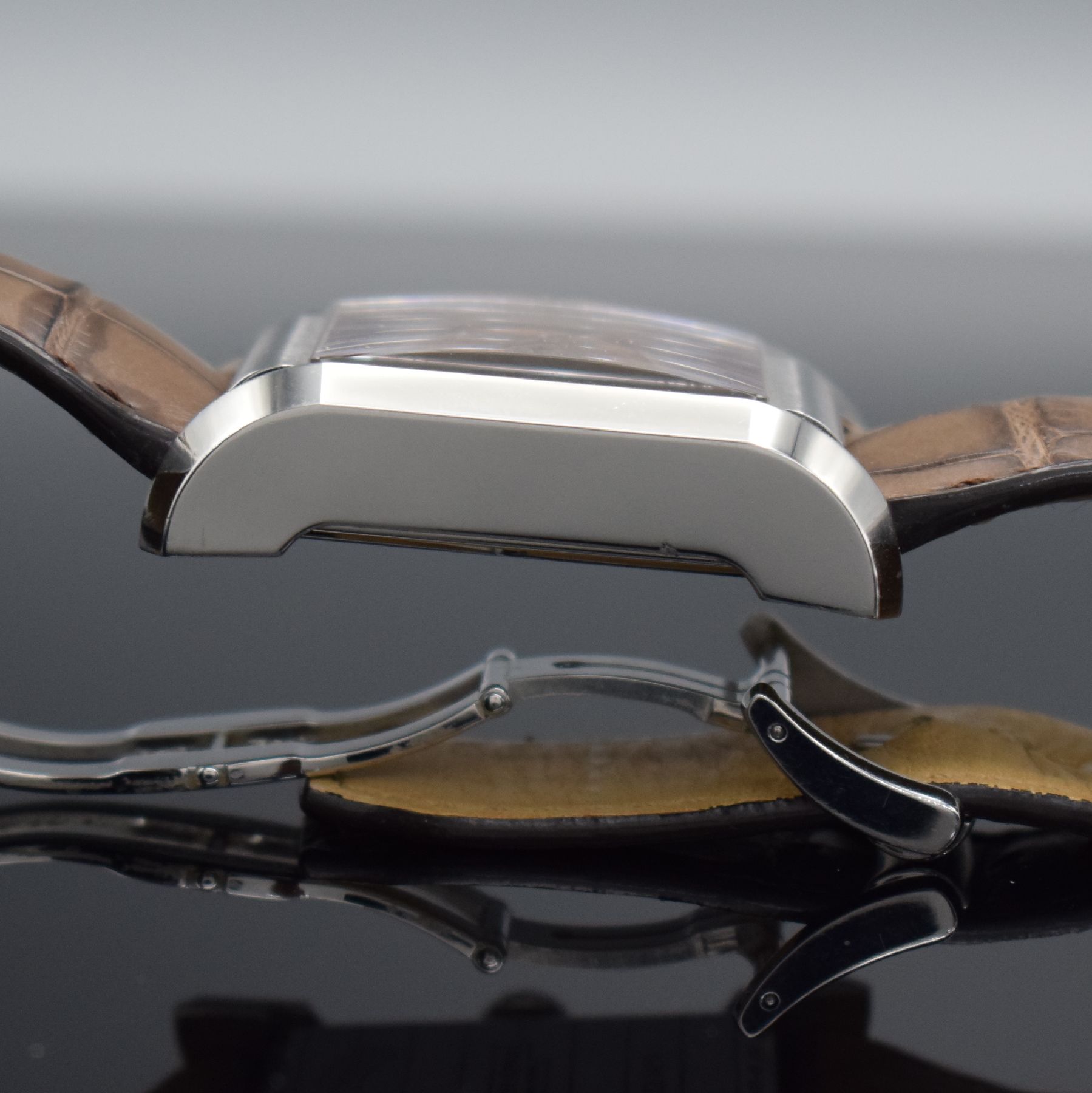 Detail g: BAUME & MERCIER Hampton Herrenarmbanduhr mit Chronograph, Schweiz um 2015, Automatik, Ref. 65698, massives Geh. in Edelstahl, Boden 4-fach verschr., ...