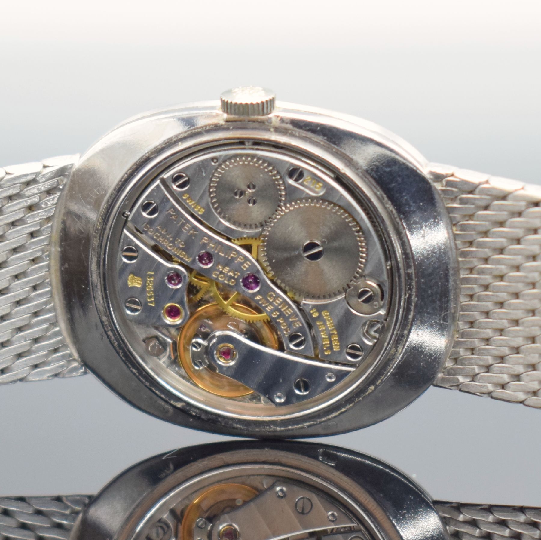 Detail h: PATEK PHILIPPE Herrenarmbanduhr Modellserie Ellipse d´Or Referenz 3748/1 in WG 750/000, Handaufzug, Schweiz um 1978, 3-teil. Geh. inkl. orig. Band, ...