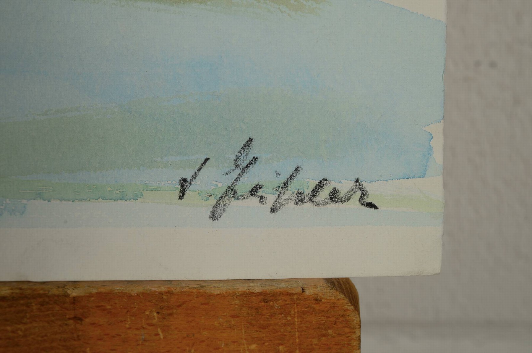 Detail b: Senta Geissler, 1902 Heidelberg - 2000, sechs Aquarelle, a. Skizze, sitzendes Mädchen , ca. 21 x 22 cm, b. sitzende Frau, 25 x 19 cm, c. Frau in ...