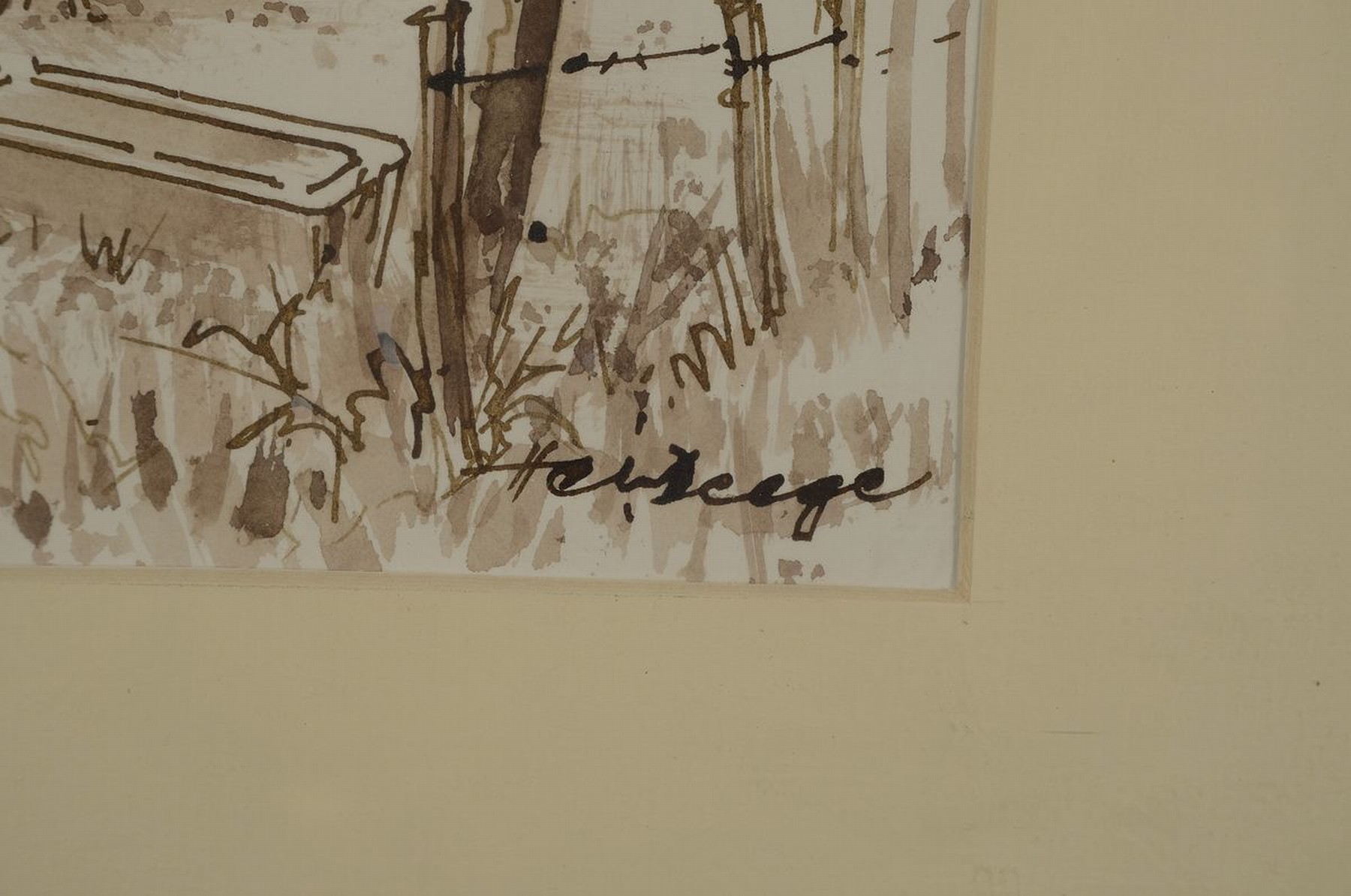 Detail b: Heiner Deege, 1920-2007 Haßloch, drei Aquarelle, a. Blick auf die Maxburg, signiert, ca. 40 x 50 cm, l. gebräunt, b. Freistadt Rust Neusiedler See, ...