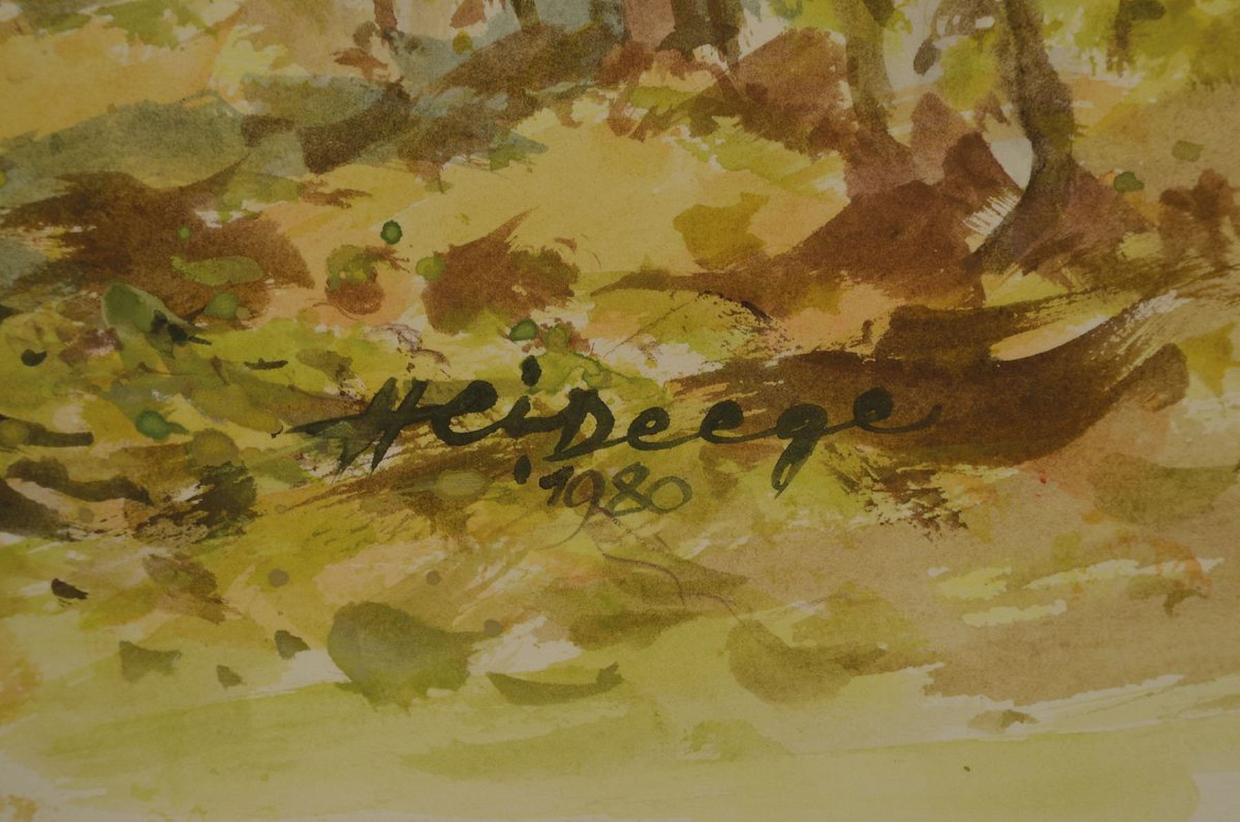 Detail d: Heiner Deege, 1920-2007 Haßloch, drei Aquarelle, a. Blick auf die Maxburg, signiert, ca. 40 x 50 cm, l. gebräunt, b. Freistadt Rust Neusiedler See, ...