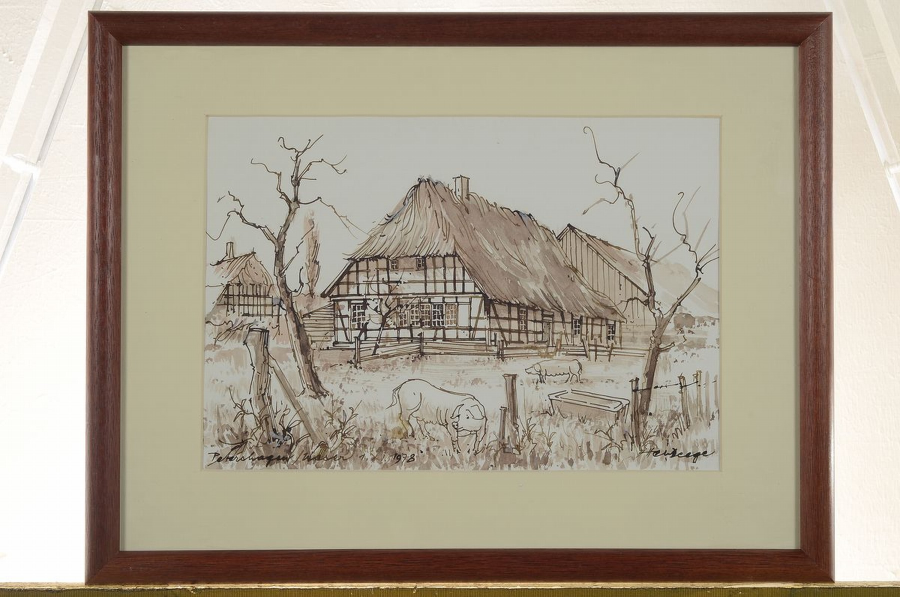 Detail k: Heiner Deege, 1920-2007 Haßloch, drei Aquarelle, a. Blick auf die Maxburg, signiert, ca. 40 x 50 cm, l. gebräunt, b. Freistadt Rust Neusiedler See, ...