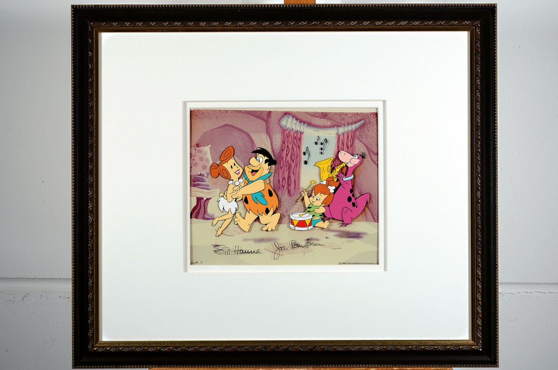 Detail k: Hanna Bill, Joe Barbera, Original Filmcell aus dem Comic Film "Fred Feuerstein", handbemalte transparente Folie aus den ...