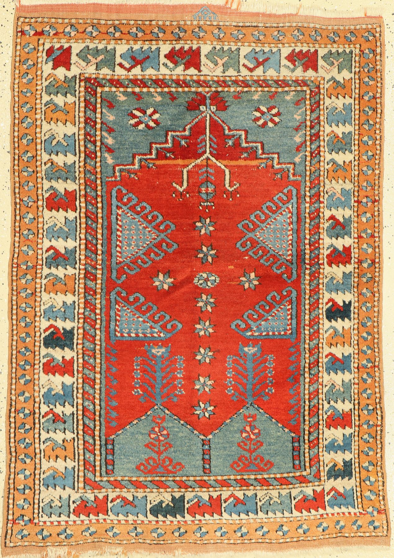 Bergama Gebetsteppich, Türkei, um 1940, Wolle auf Wolle, ca. 144 x 100 cm, EHZ: 3