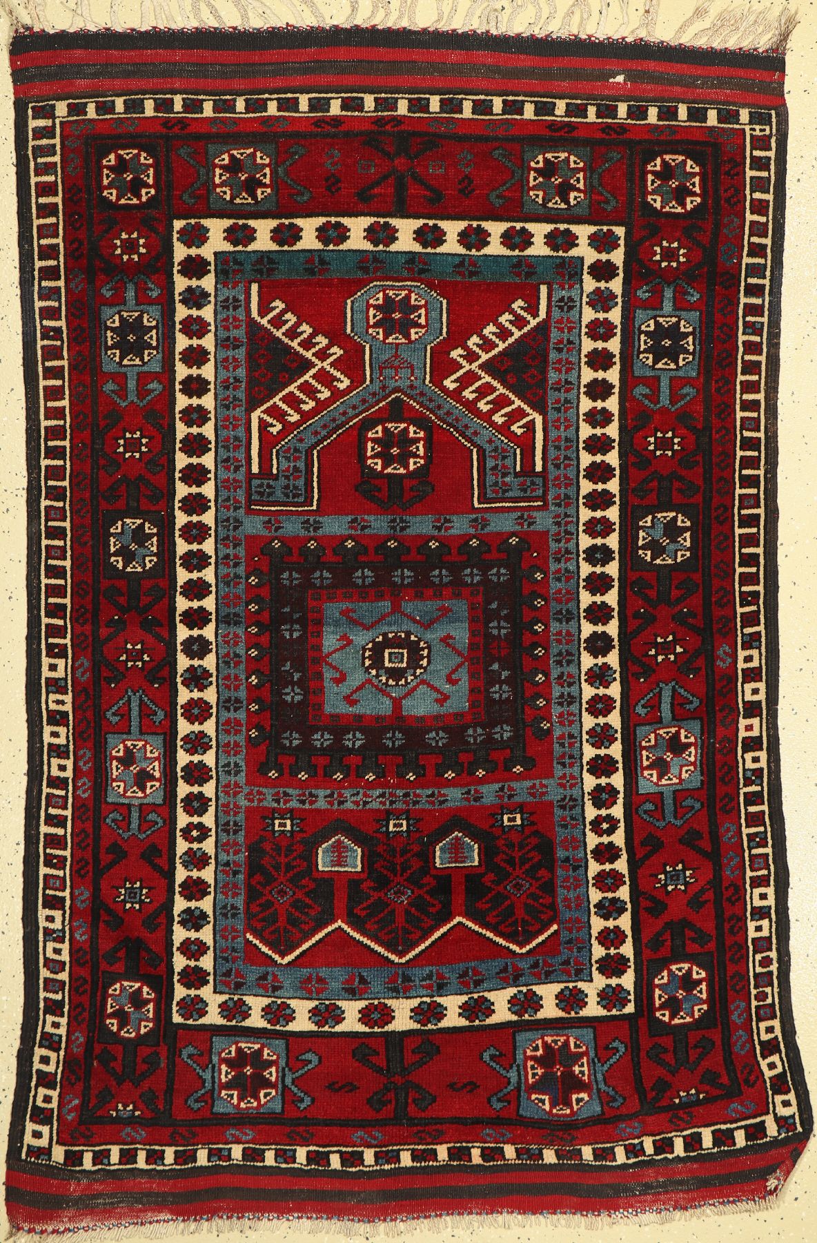 Karakecheli Gebetsteppich, Türkei, um 1940,Wolle auf Wolle, ca. 180 x 120 cm, EHZ: 3