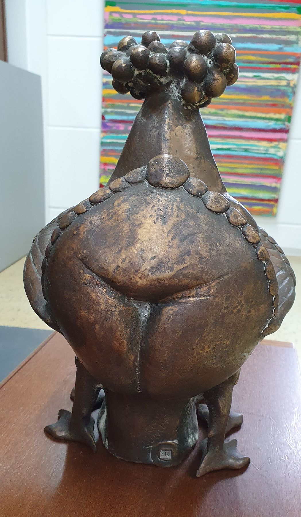 Detail c: Gernot Rumpf, geb. 1941 Kaiserslautern, Elwedritsche, Bronzeskulptur, monogr. und signiert, H. ca. 30cm, L. ca. 26cm, B. ca. 20cm, dazu ein Buch : ...