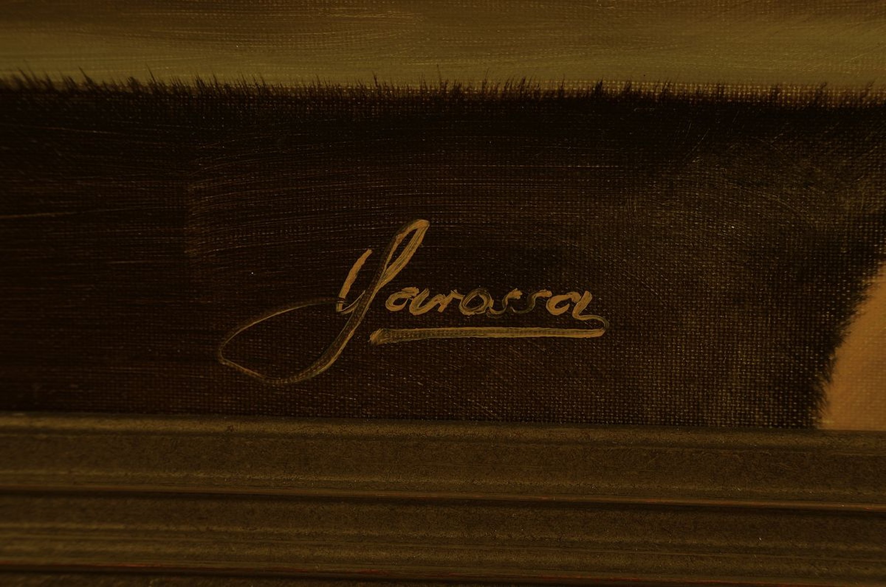 Detail a: Heinrich Garossa, geb. 1902 Zürich, schweizer Stilllebenmaler, Blumenstillleben mit roten und weißen Pfingstrosen, Mitte unten signiert, Öl/Lwd, ...