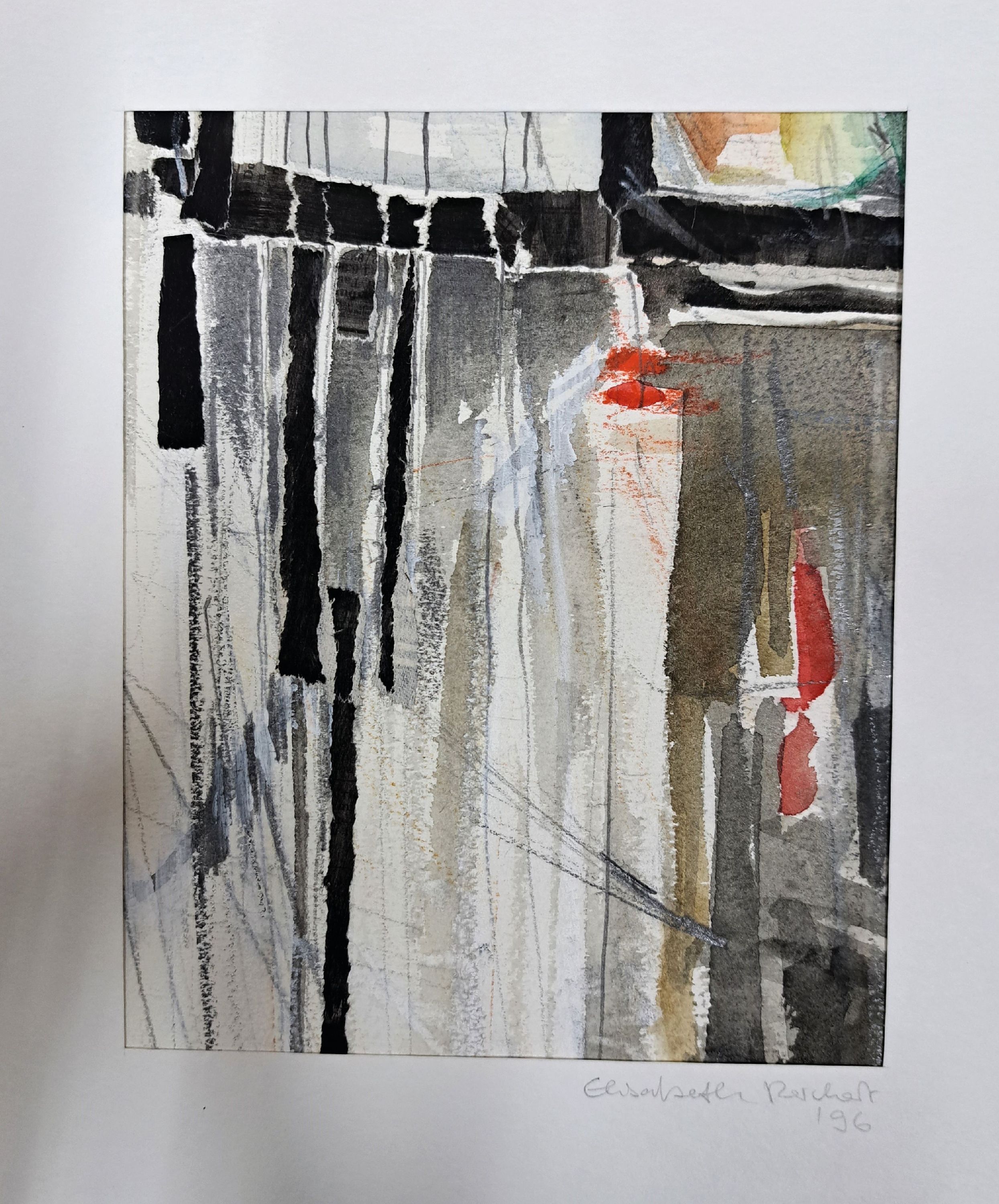 Detail l: Elisabeth Reichert, 1940-2012, Konvolut aus 4 Collagen, je sign., dat., PP, 42x35 cm