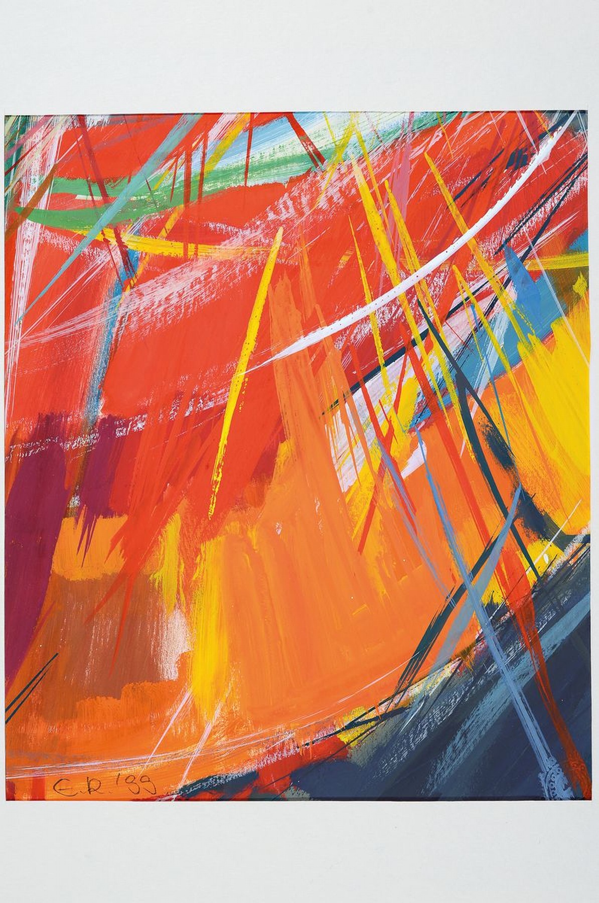 Detail k: Elisabeth Reichert, 1940-2012, Konvolut aus 4 Collagen, je sign., dat., je unter PP, gesamt ca. 42x35 cm
