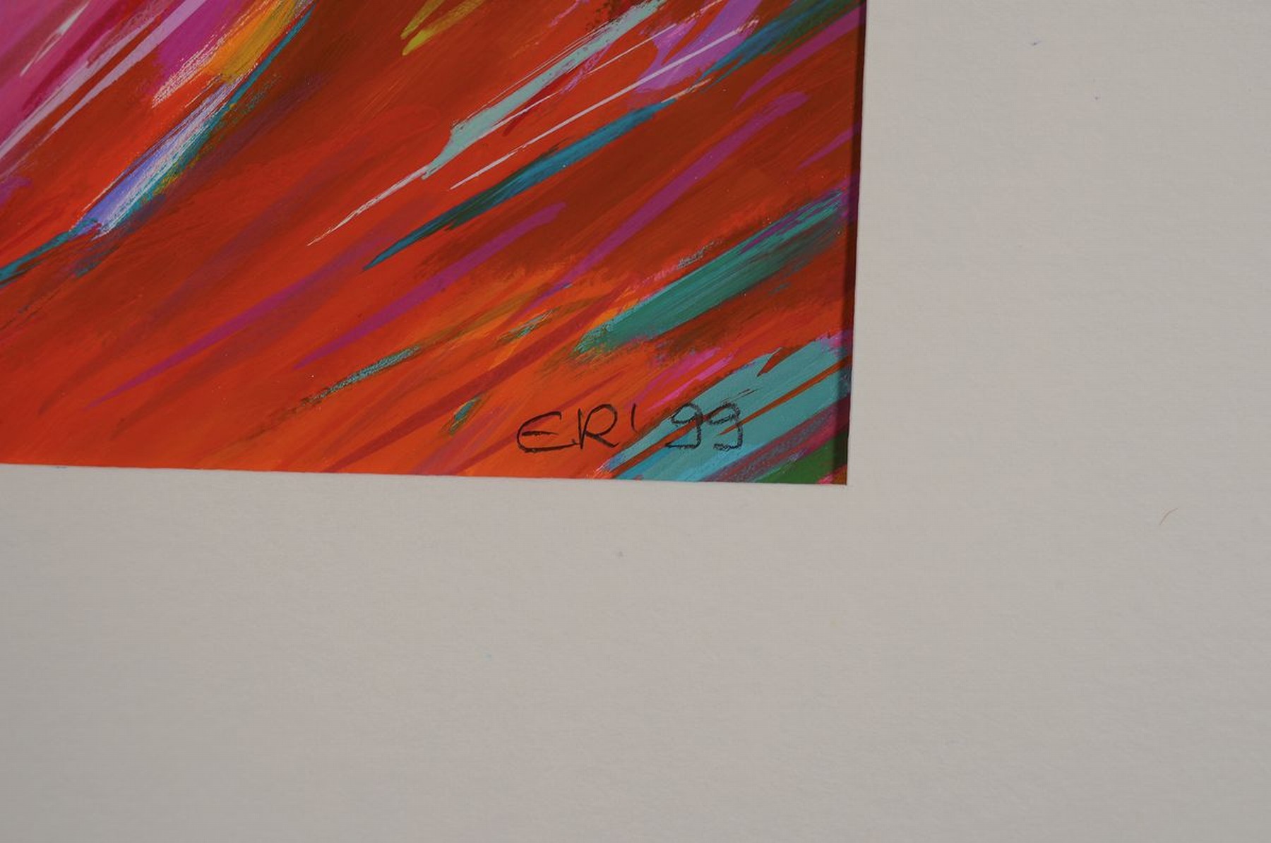Detail d: Elisabeth Reichert, 1940-2012, Konvolut aus 4 abstr. Collagen, je sign., dat., unter PP, gesamt ca. 42x35 cm
