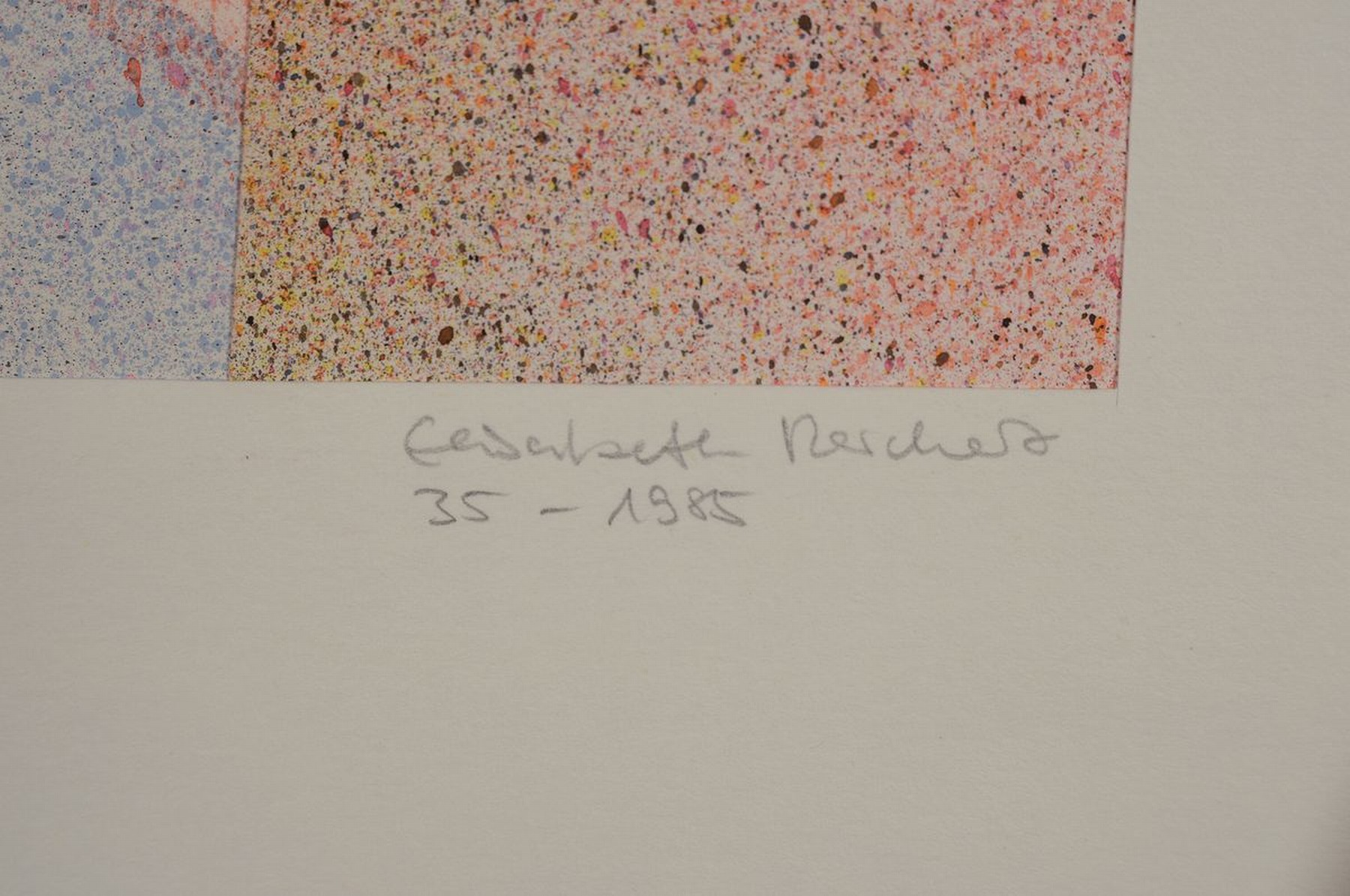 Detail f: Elisabeth Reichert, 1940-2012, Konvolut aus 4 abstr. Collagen, je sign., dat., unter PP, gesamt ca. 42x35 cm