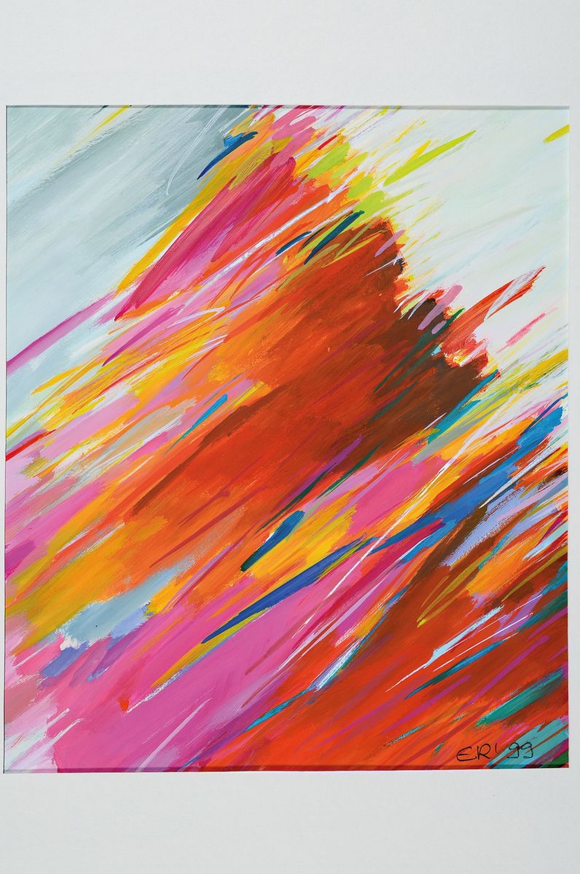Detail k: Elisabeth Reichert, 1940-2012, Konvolut aus 4 abstr. Collagen, je sign., dat., unter PP, gesamt ca. 42x35 cm