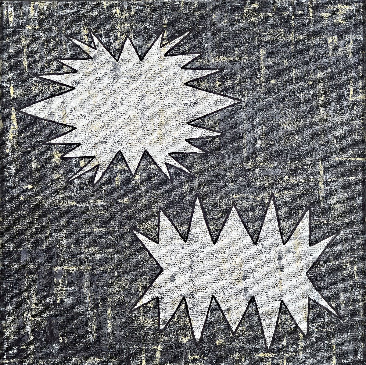 Karin Maas, geb. 1952, Messen und Ausstellungen im In-und Ausland, "Bunte Flächen", Acryl und Gouache, rechts unten sign., dat., R., ...