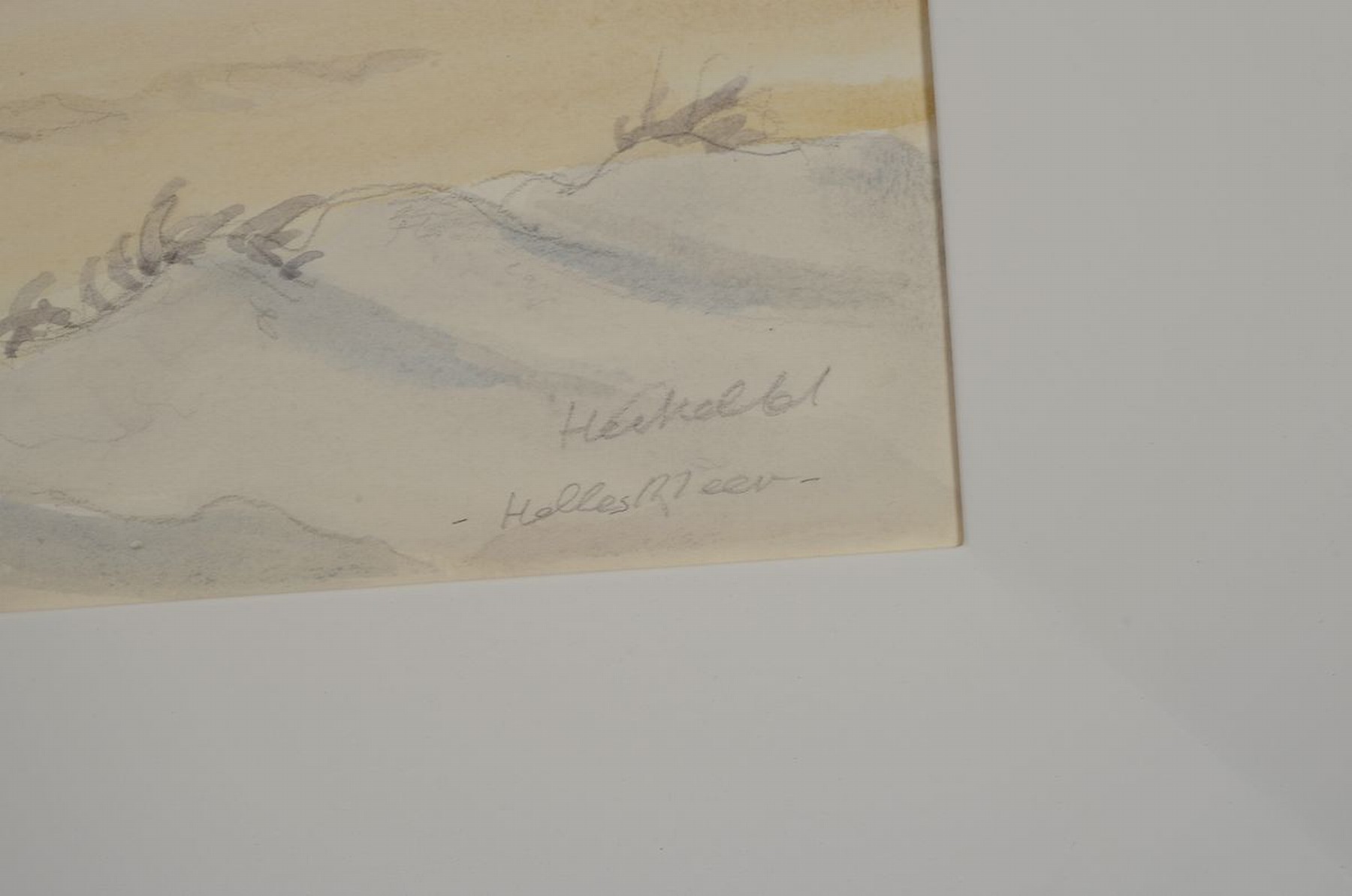 Detail a: Erich Heckel, 1883 Döbeln - 1970 Radolfzell,Aquarell/Papier, dargestellt ist ein herrlicher Blick auf einen Teil der herbstlichen, holländischen ...