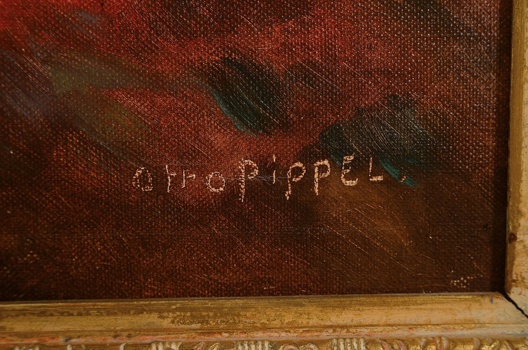 Detail a: Otto Pippel, 1878 Lodz - 1960 Planegg, 1896 Studium der Dekorationsmalerei in Straßburg sowie 1905-08 an den Akademien Karlsruhe u. Dresden, ...