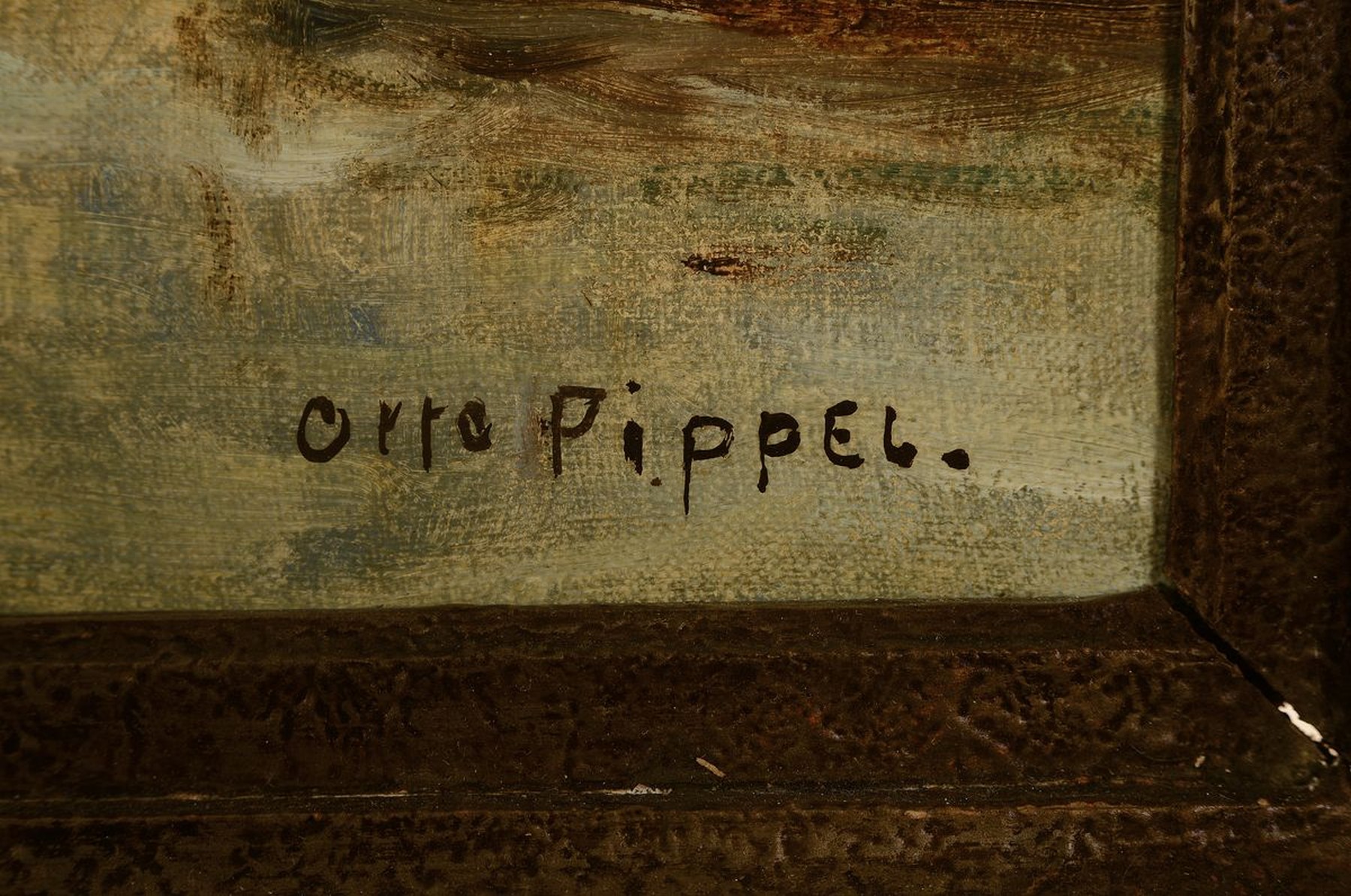 Detail a: Otto Pippel, 1878 Lodz - 1960 Planegg, 1896 Studium der Dekorationsmalerei in Straßburg sowie 1905-08 an den Akademien Karlsruhe u. Dresden, ...