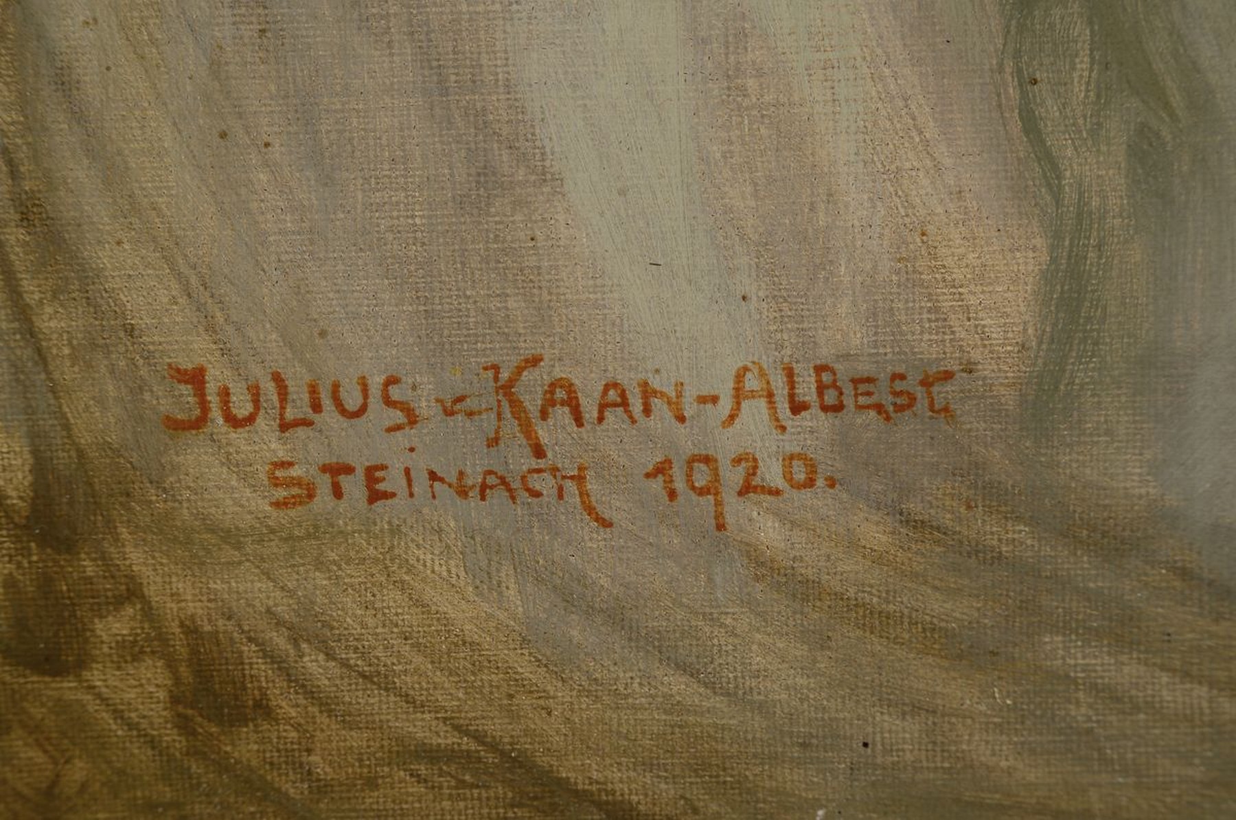 Detail l: Julius von Kaan-Albest, 1874 München - 1942 Berlin, Studium an der Akademie Wien, aktiver österreichischer Offizier, oft zuständig für das ...