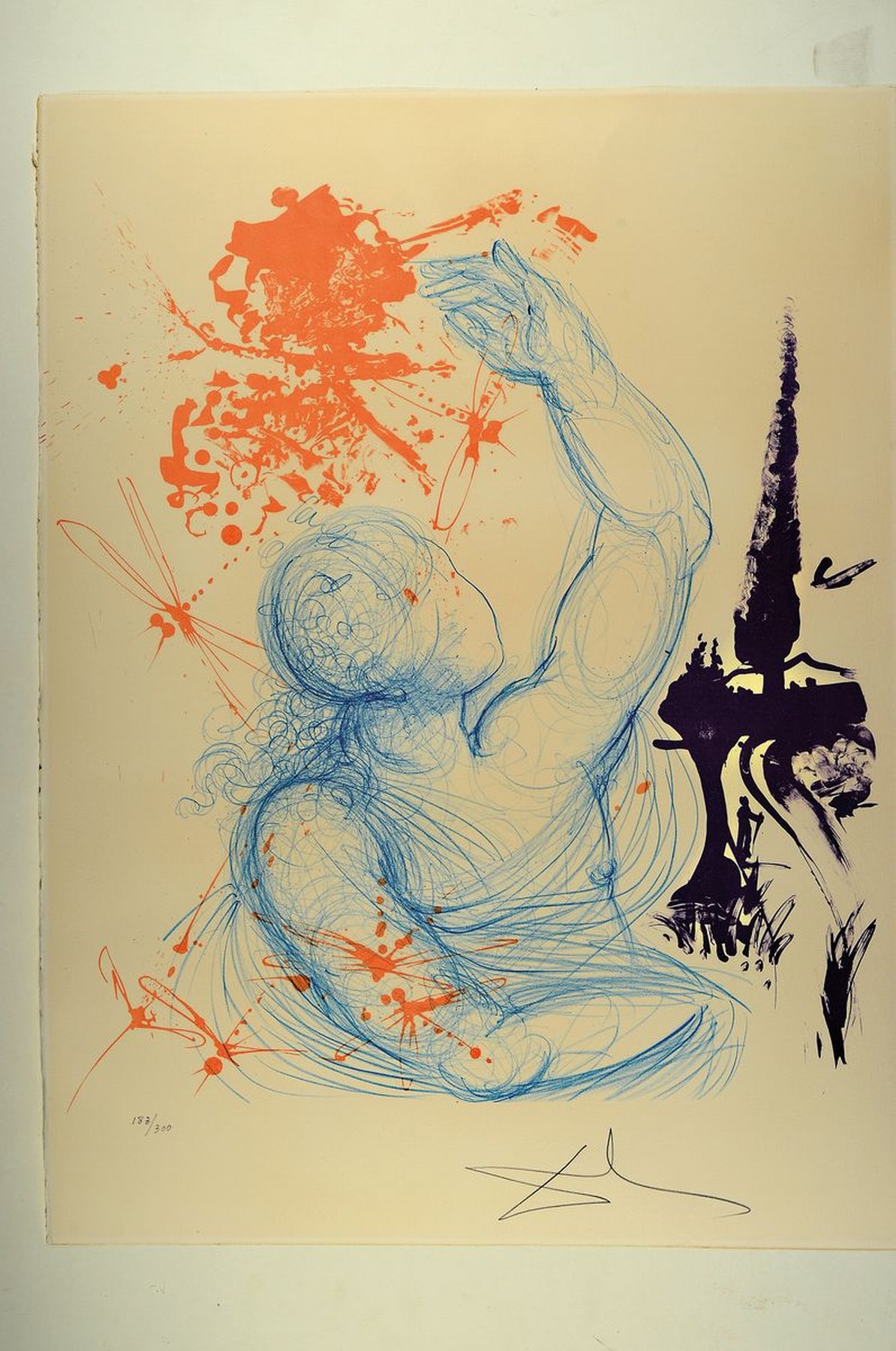 Detail k: Salvador Dali, 1904 Figueras - 1989 ebenda, "Pubertät" aus der Serie der Lebensalter "Edades de la vida" (1973), ...