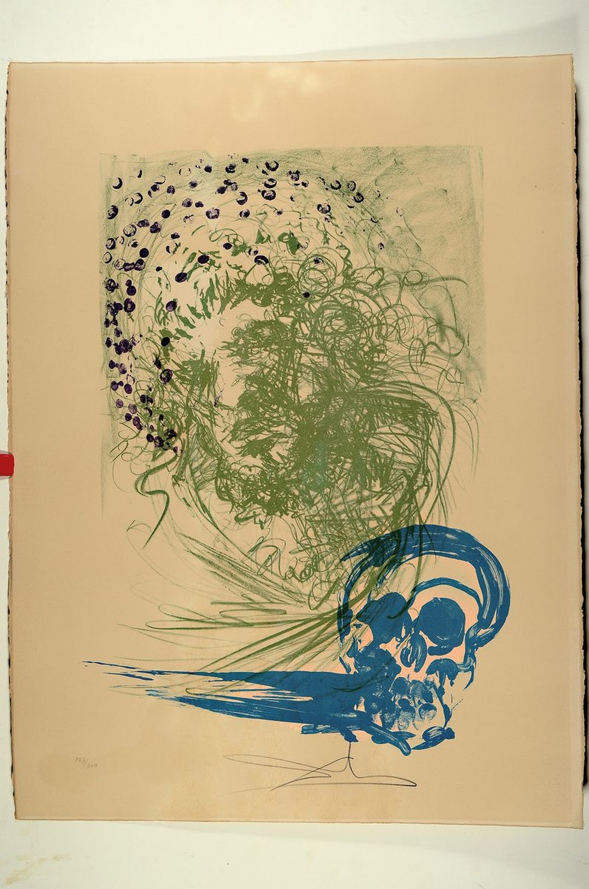 Detail k: Salvador Dali, 1904 Figueras - 1989 ebenda, "Alter" aus der Serie der Lebensalter "Edades de la vida" (1973), ...