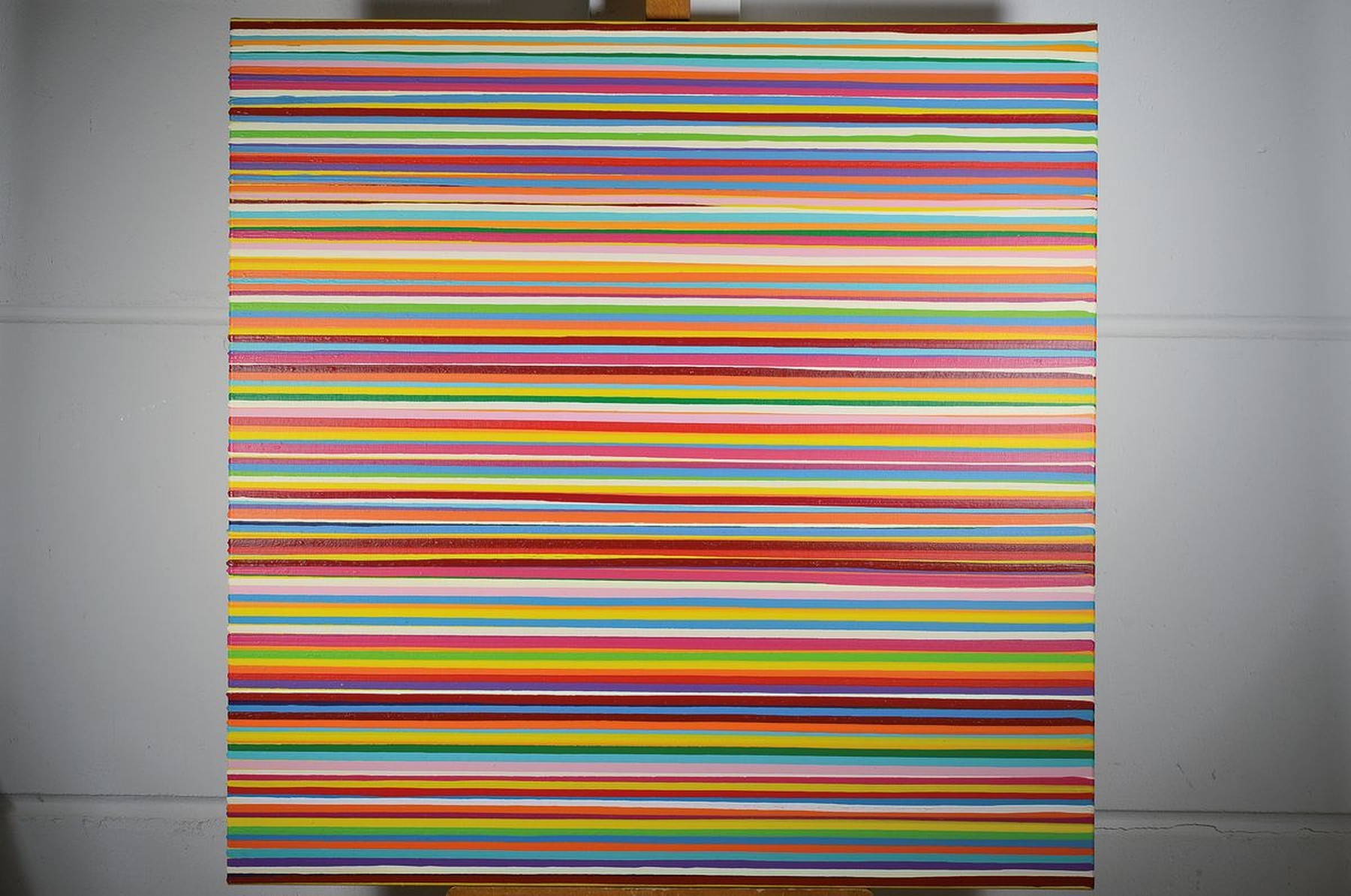 Detail k: Michael Pfannenschmidt, geb. 1963 in Köln, Ausstellungen im In- und Ausland, hier: Acryl/Lwd, verso sign. mit Micha, dat. 2018, ca. 100x100 cm