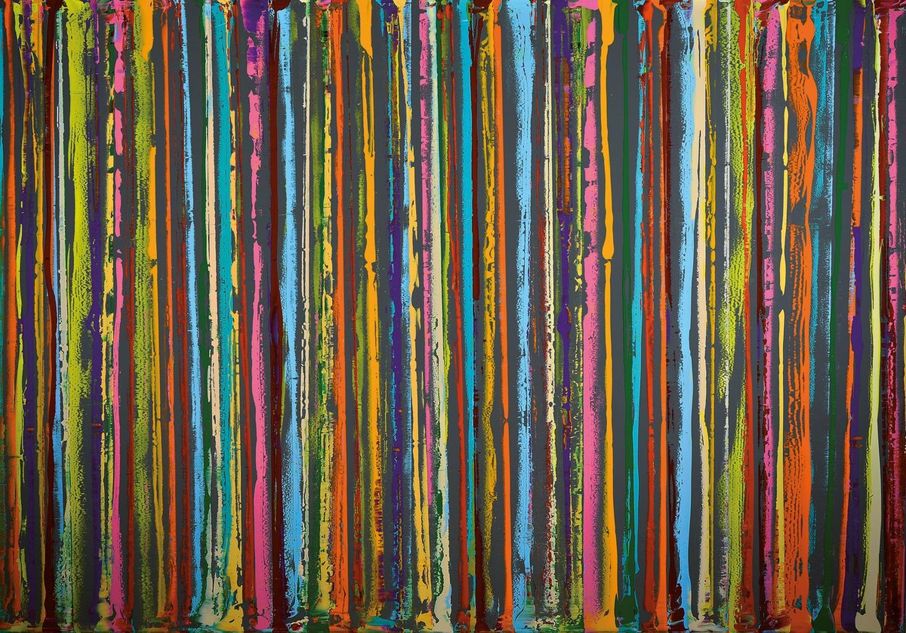 Michael Pfannenschmidt, geb. 1963 in Köln, Ausstellungen im In- und Ausland, Hier: Acryl/Lwd, verso mit Micha sign., dat. 2018, ca. 140x200 cm