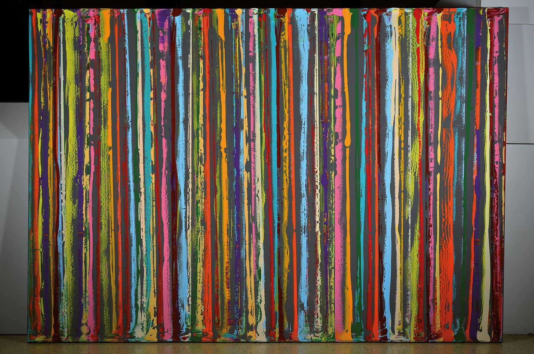 Detail k: Michael Pfannenschmidt, geb. 1963 in Köln, Ausstellungen im In- und Ausland, Hier: Acryl/Lwd, verso mit Micha sign., dat. 2018, ca. 140x200 cm
