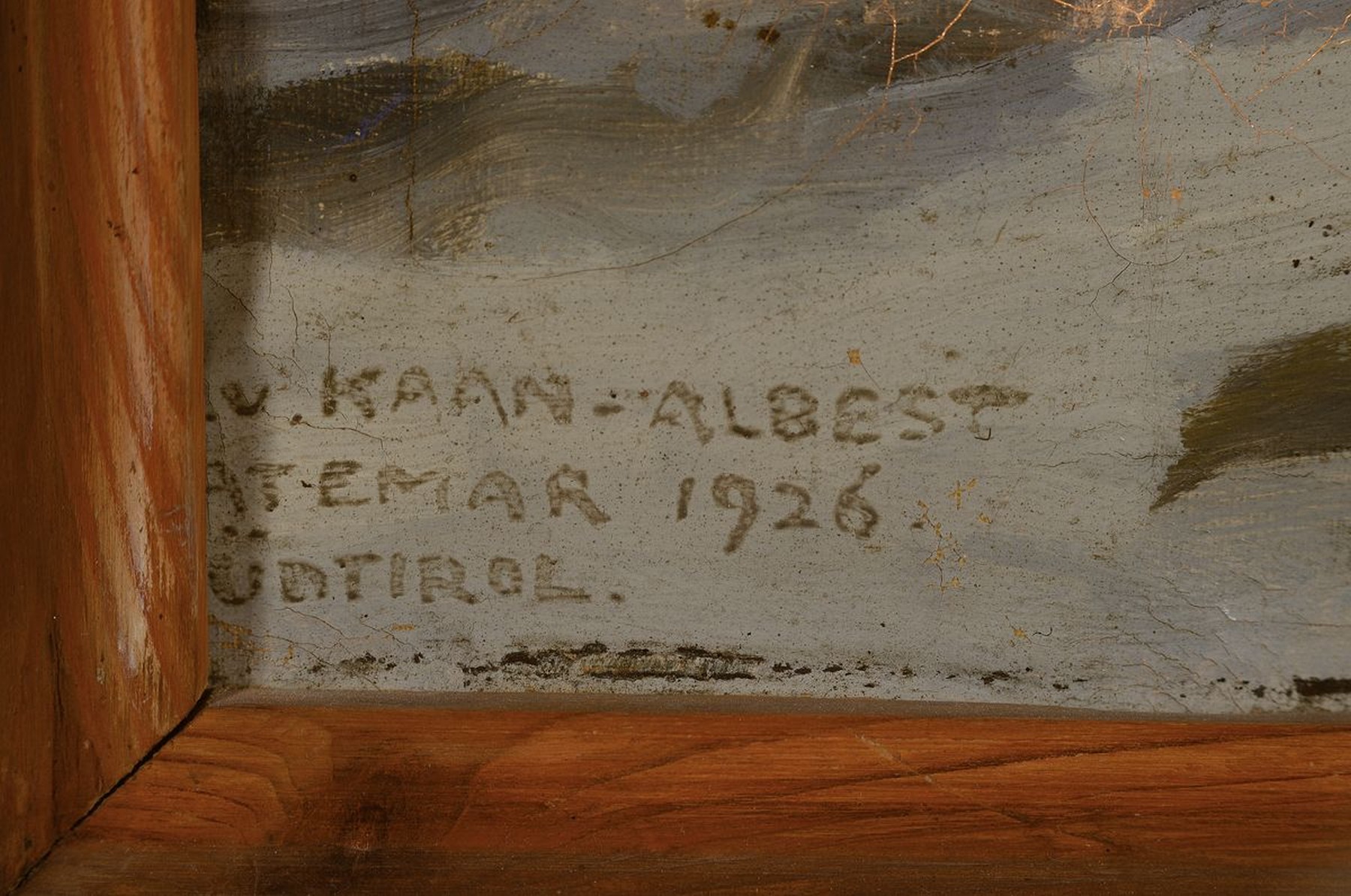 Detail a: Julius von Kaan-Albest, 1874 München - 1942 Berlin, Studium an der Akademie Wien, aktiver österreichischer Offizier, oft zuständig für das ...
